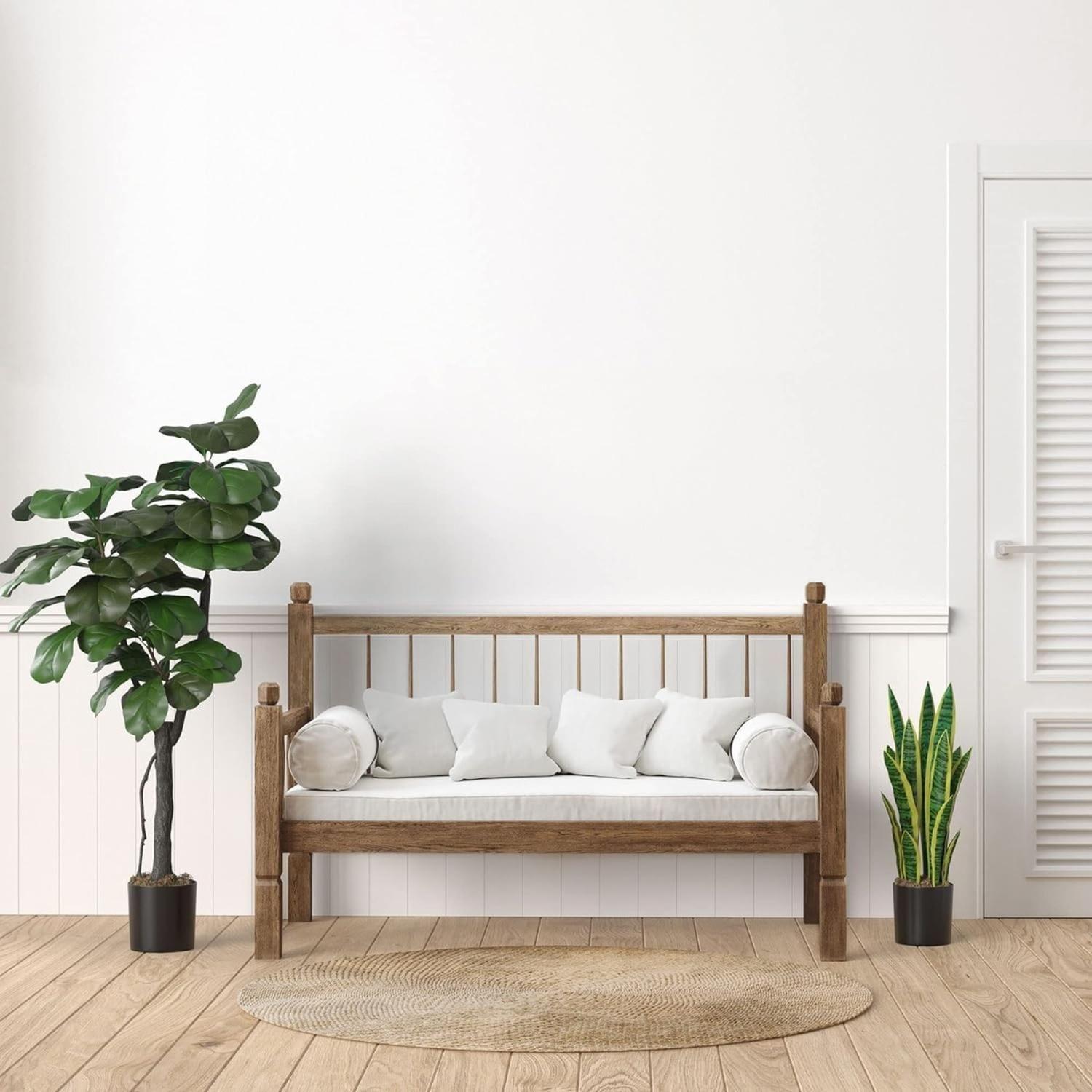 Planta Artificial Lengua De Suegra Planta Sansevieria Flores-3