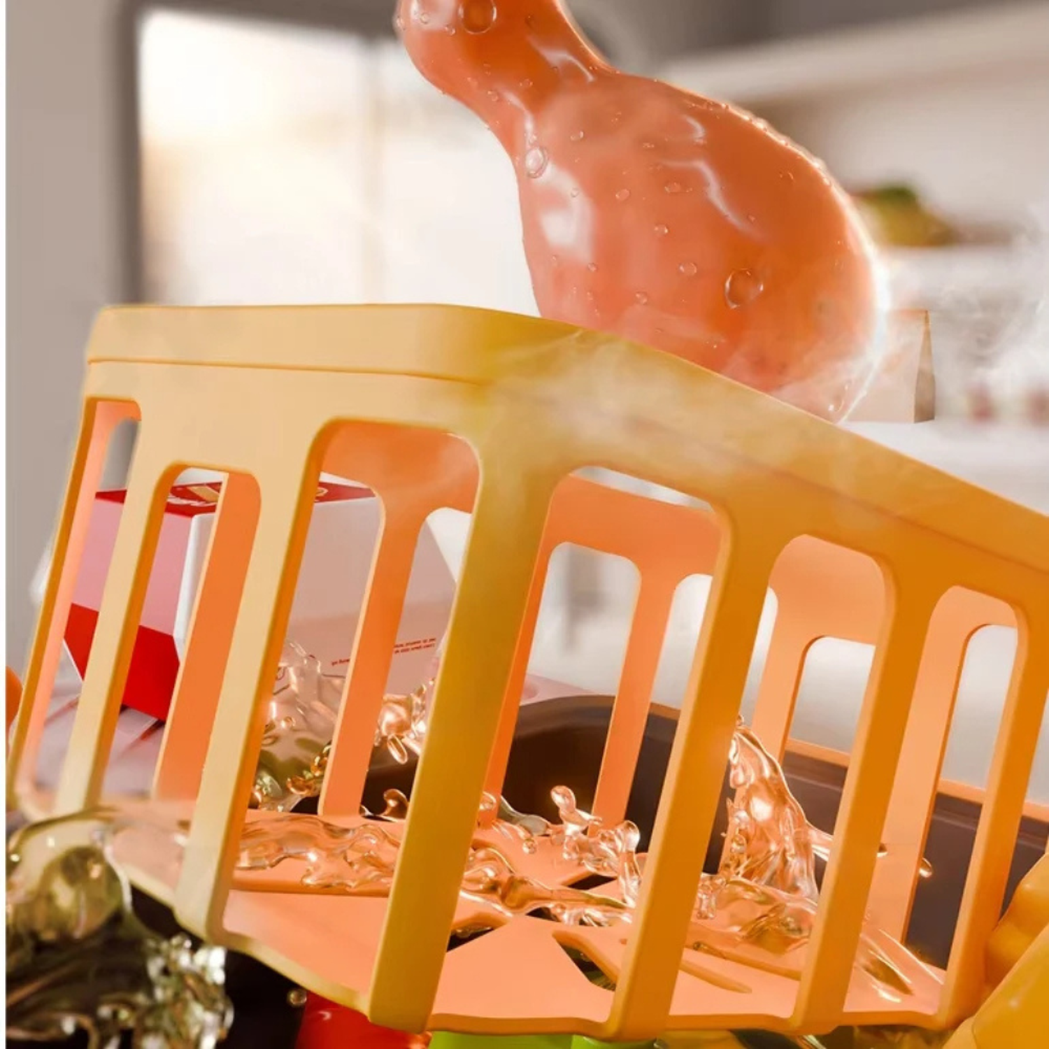 Cocina de Juguete Tienda Pollo Frito 52 Piezas Infantil-5