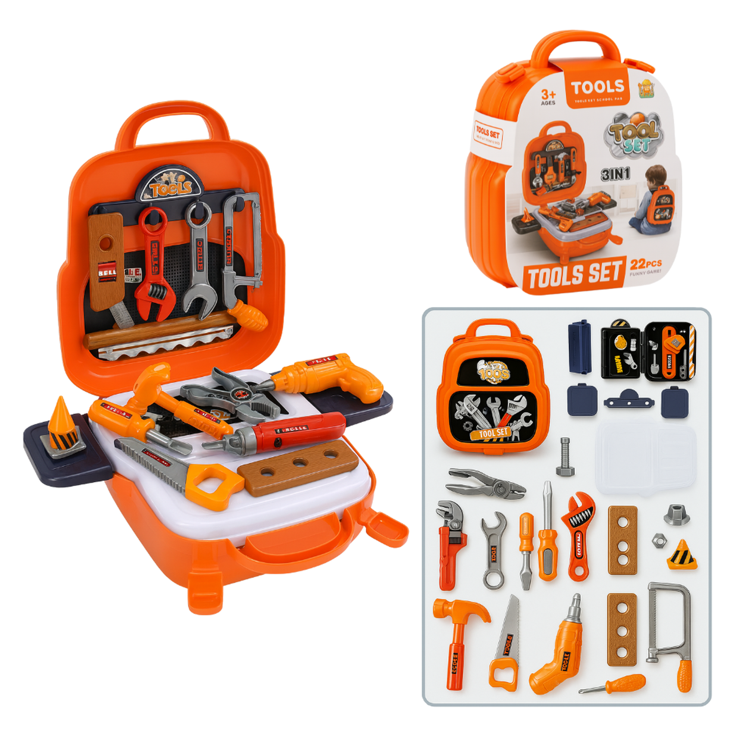 Set Maleta Maletin Infantil Maestro Carpintero Niños Juegos-5