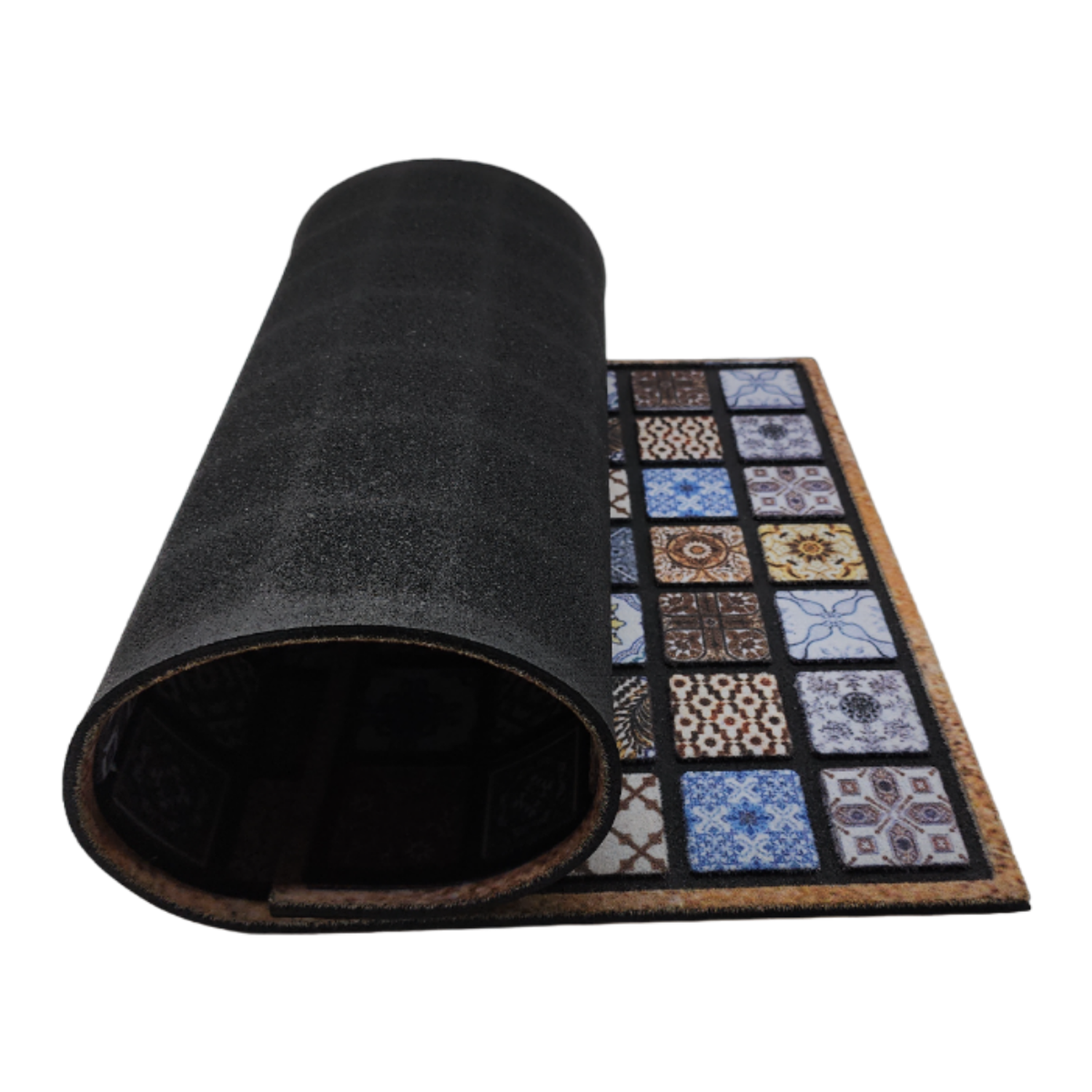 Alfombra Limpiapies Felpudo Alfombra De Entrada Cuadraditos-1