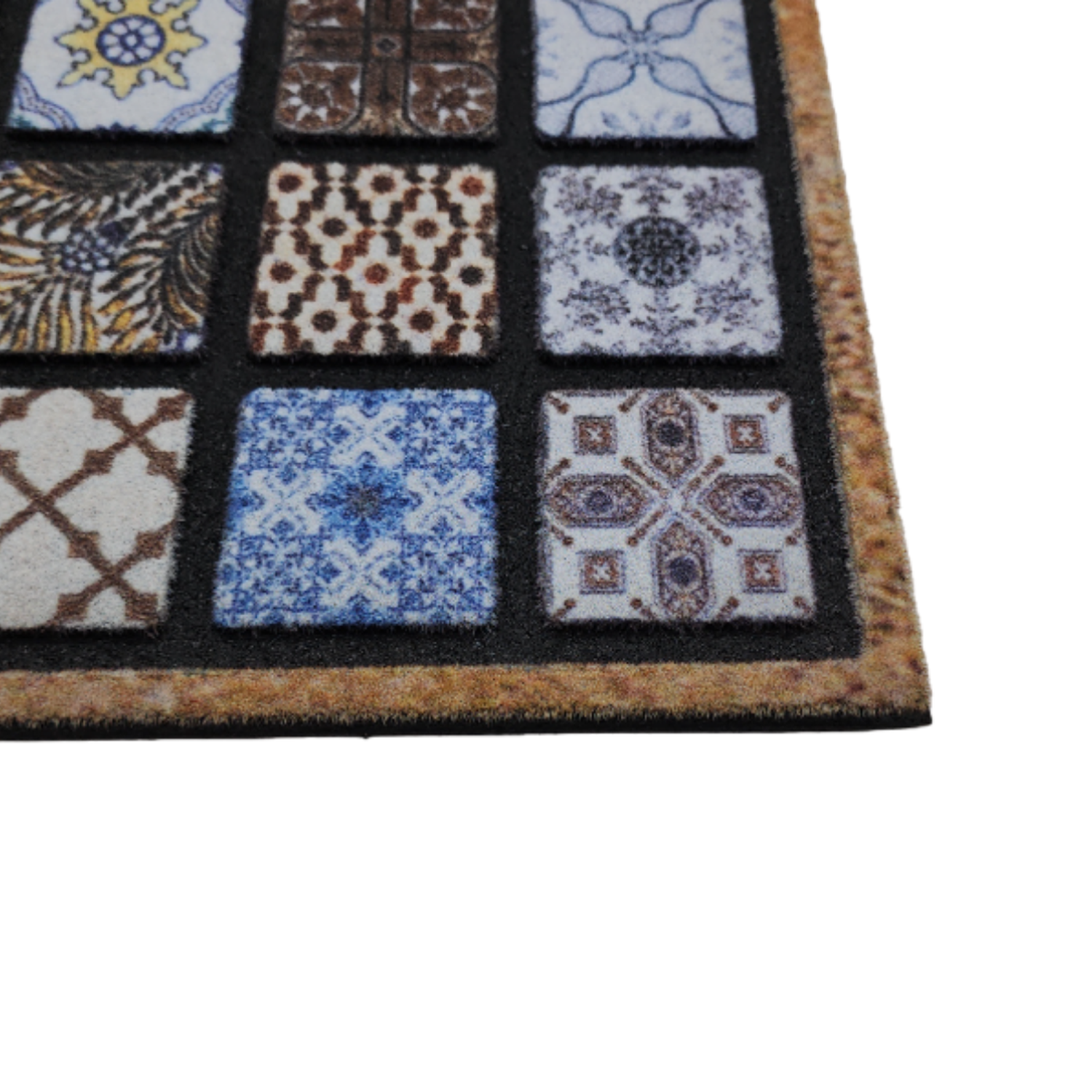 Alfombra Limpiapies Felpudo Alfombra De Entrada Cuadraditos-2