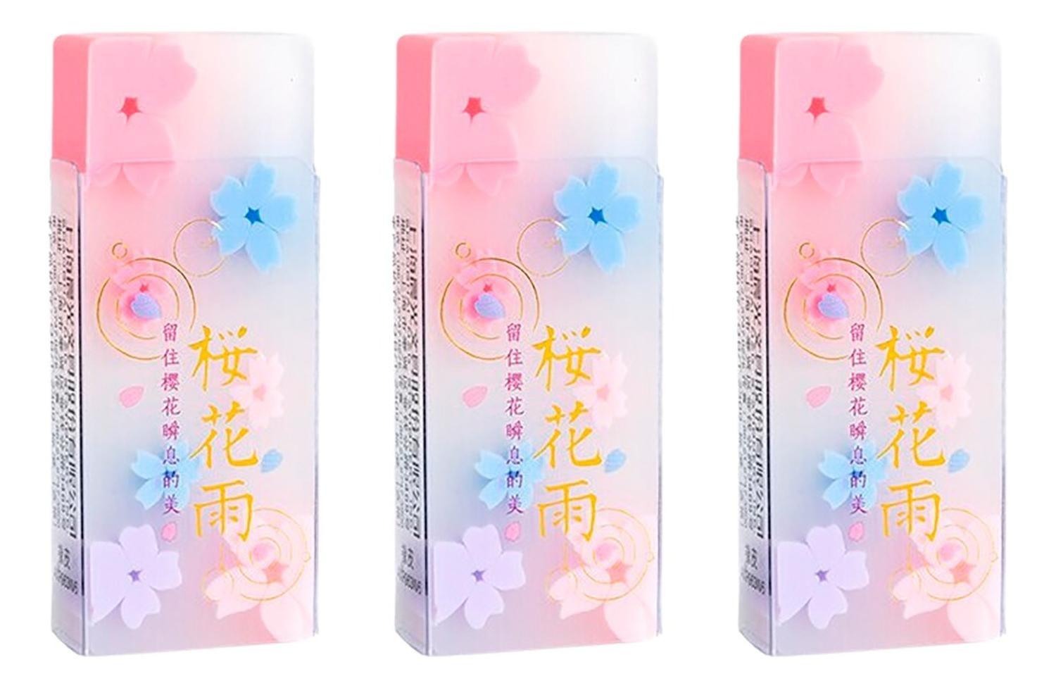 Set 3 Gomas De Borrar Sakura Kawaii Cute-0