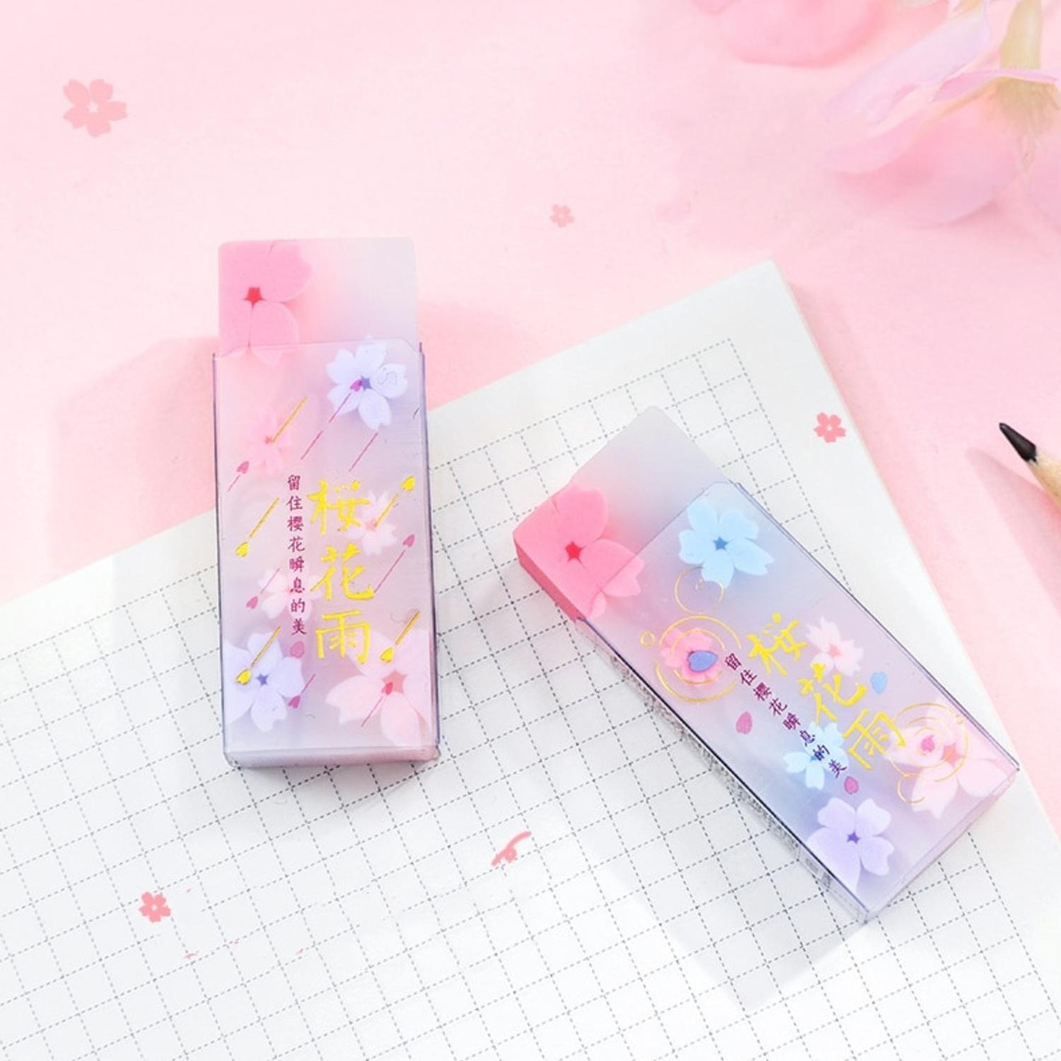 Set 3 Gomas De Borrar Sakura Kawaii Cute-2