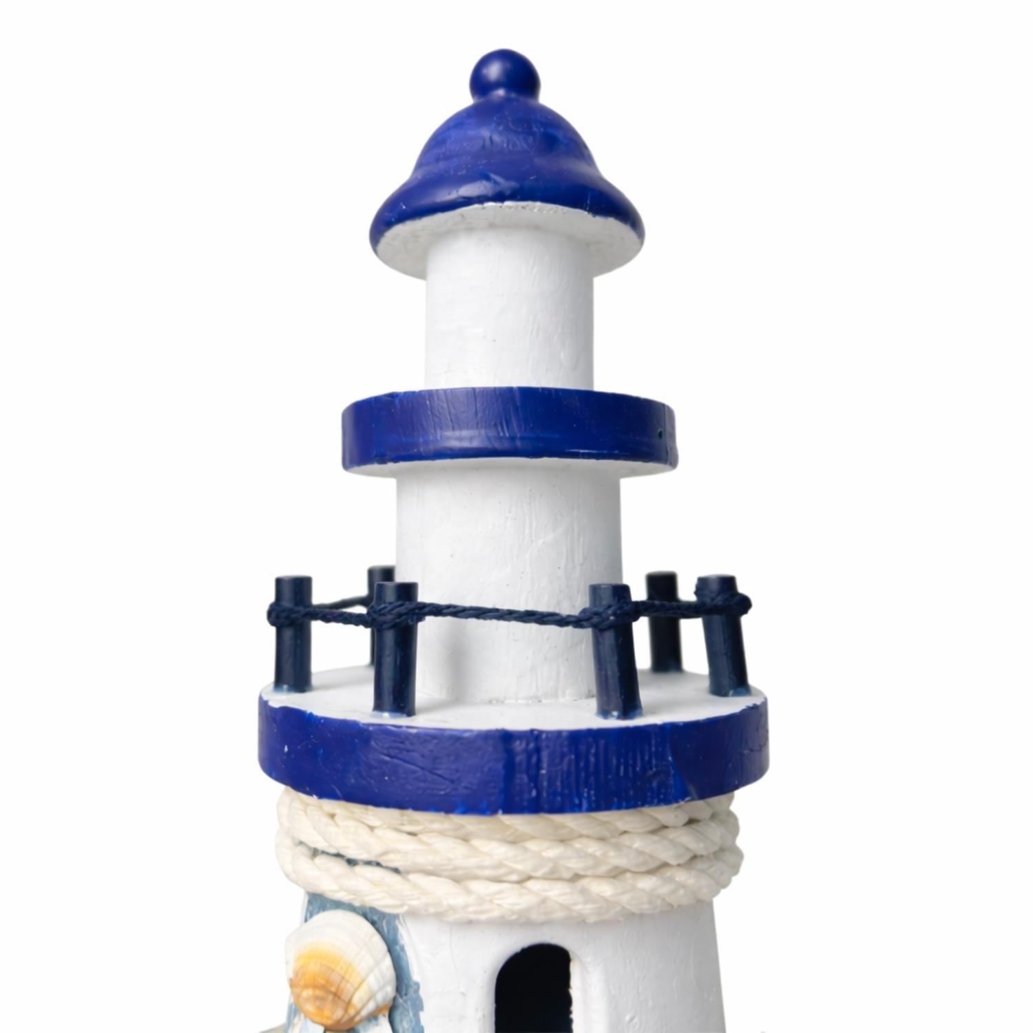 Faro Figura Decorativa Adorno Estatua De Madera Náutica-6