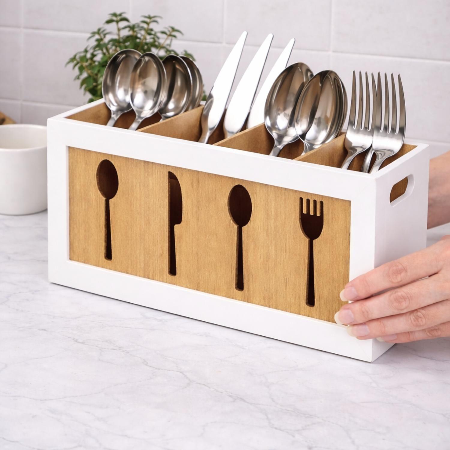 Porta Servicios Organizador De Cubiertos Grande Cocina-1
