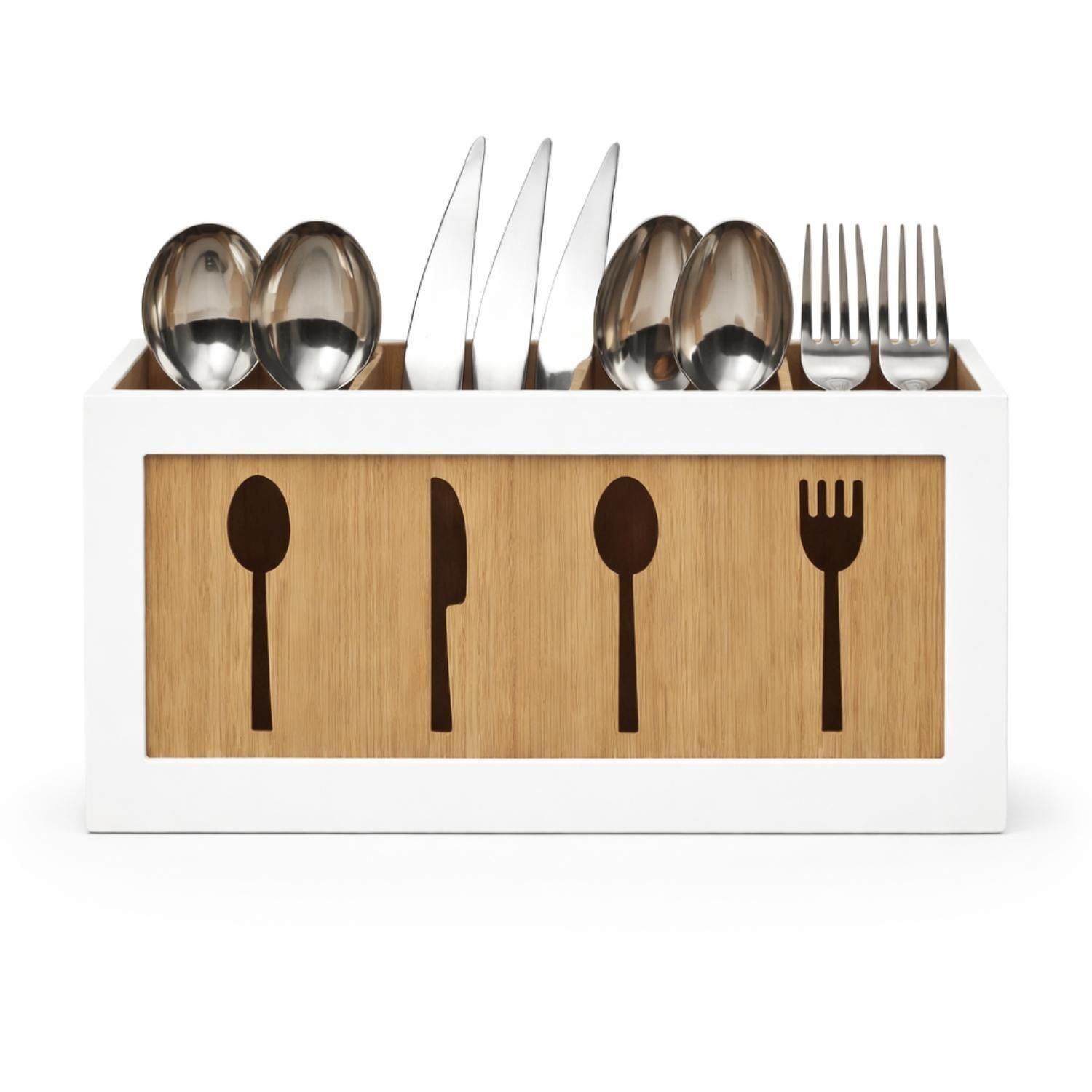 Porta Servicios Organizador De Cubiertos Grande Cocina-2