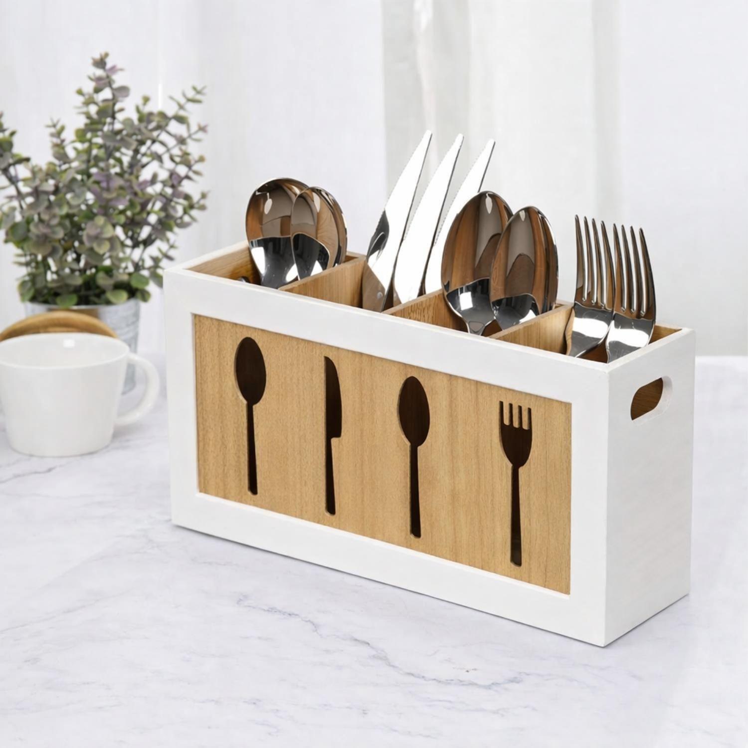 Porta Servicios Organizador De Cubiertos Grande Cocina-4