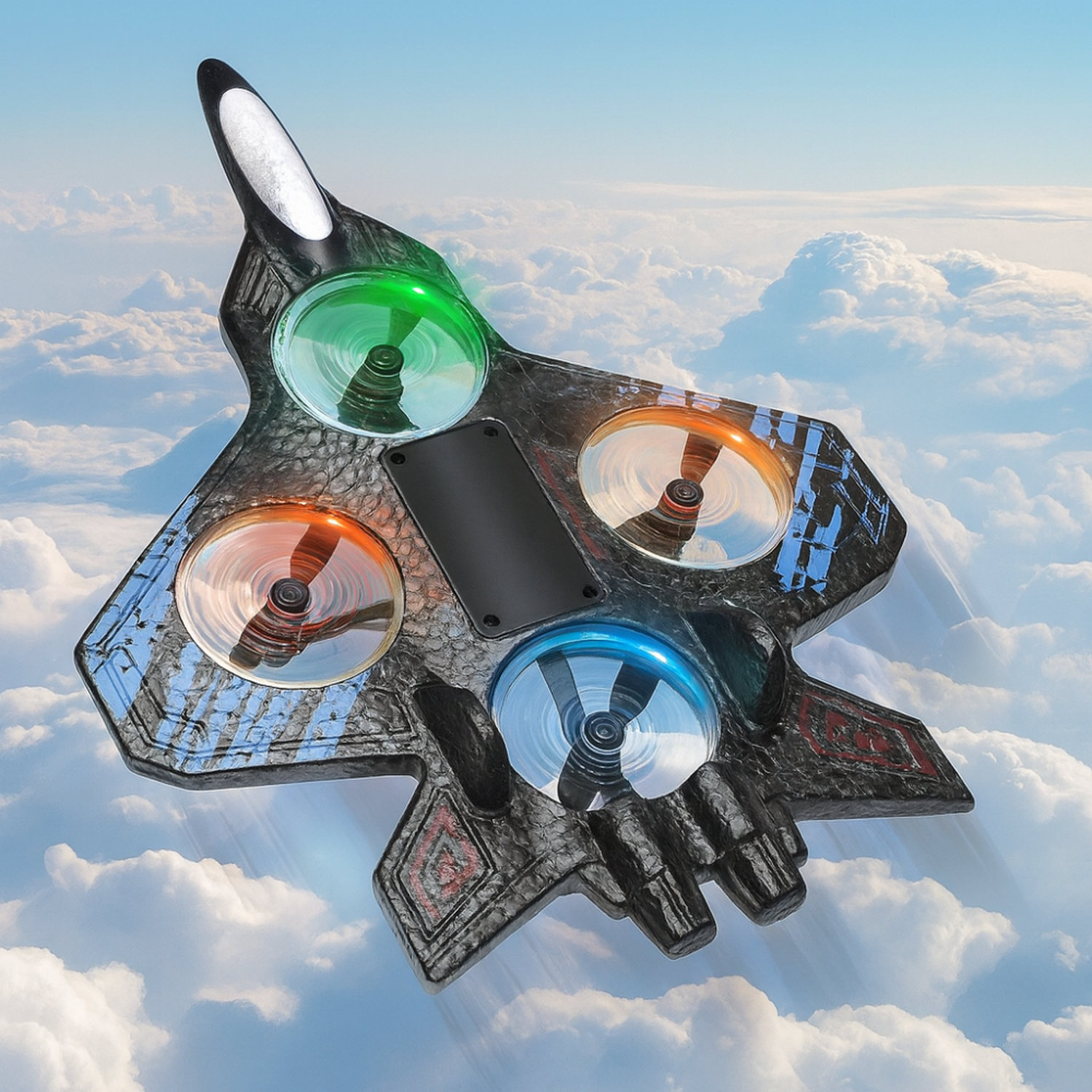 Avion a Control Remoto Acrobatico Jet de Rotacion 360 Grados-2