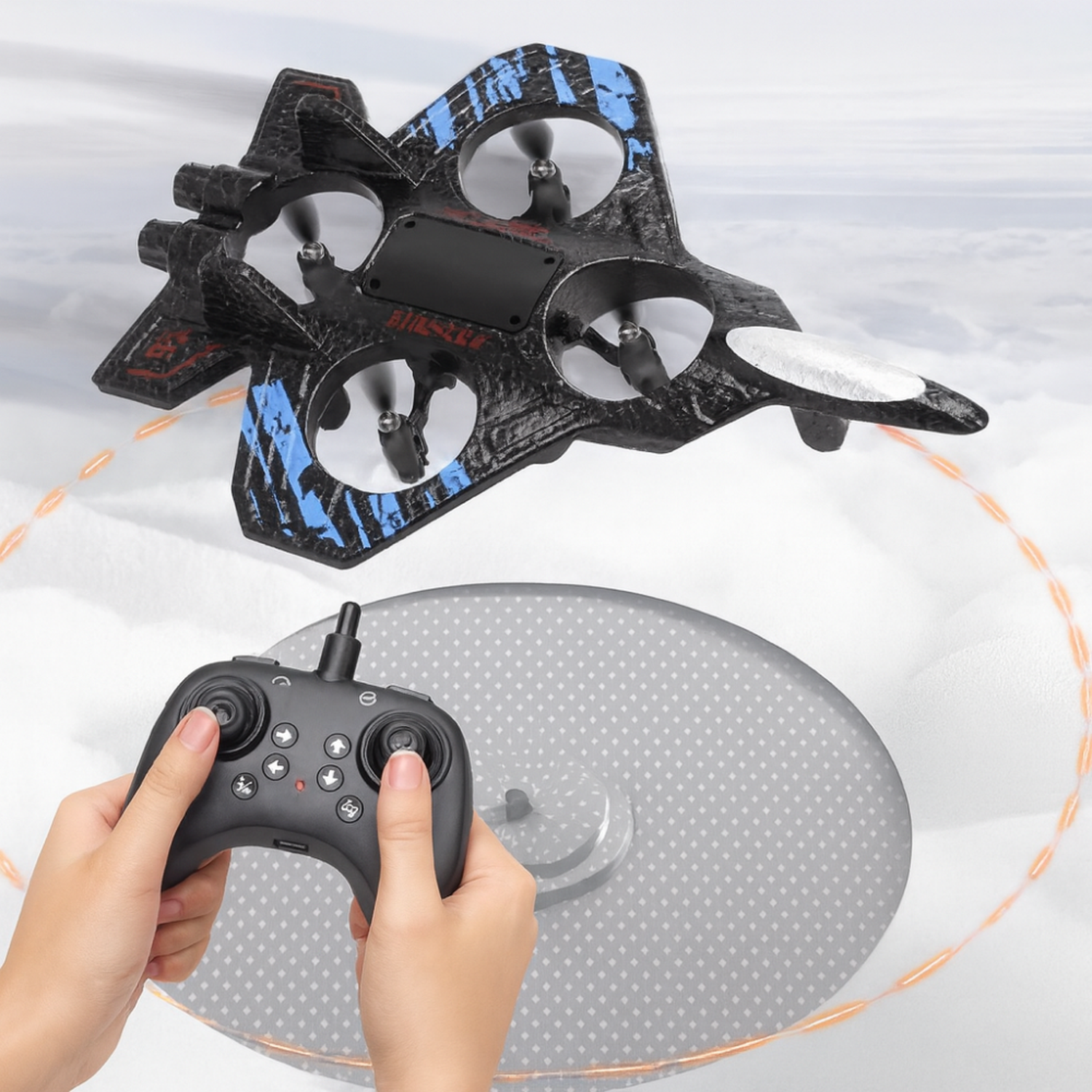 Avion a Control Remoto Acrobatico Jet de Rotacion 360 Grados-4