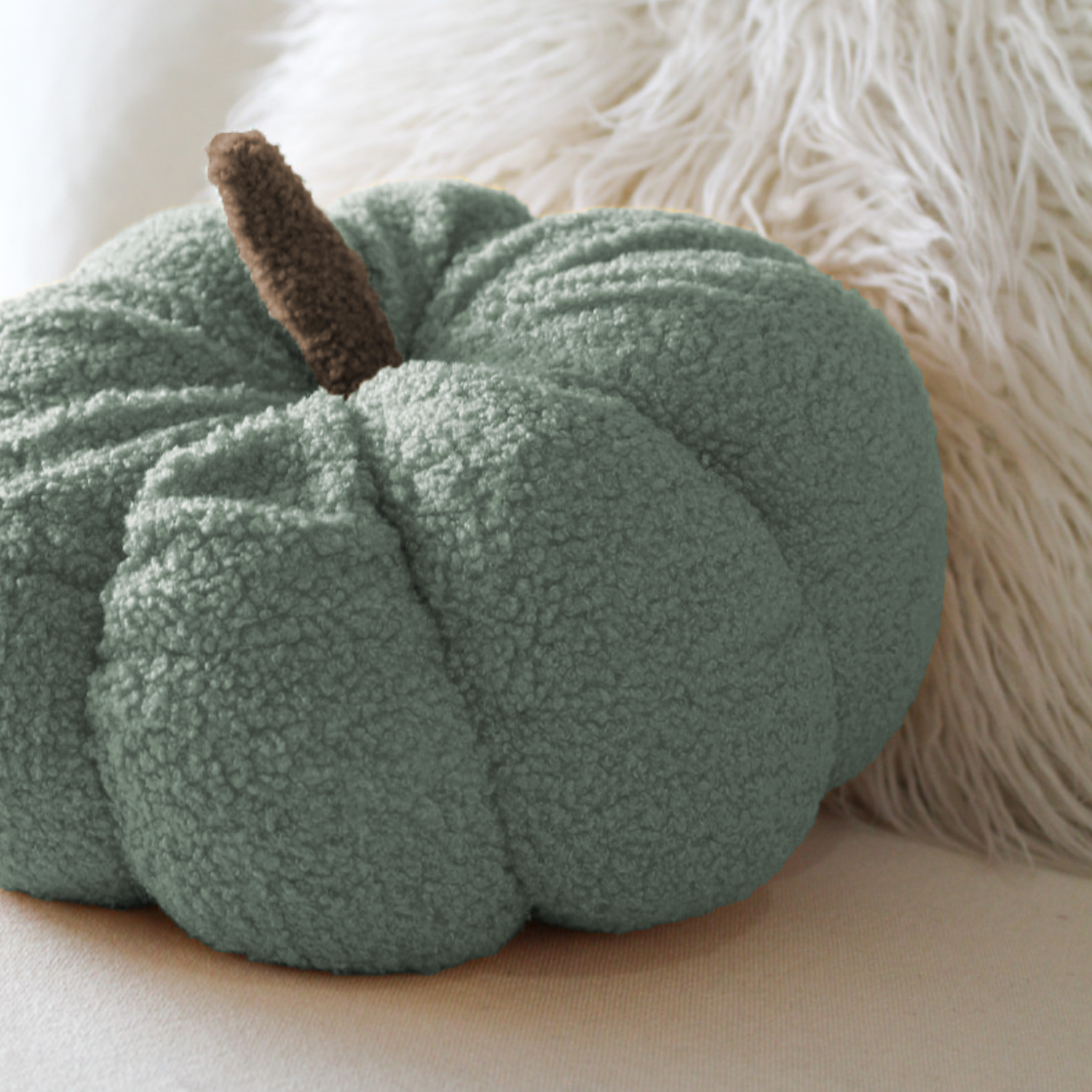 Cojin Decorativo Peluche Forma De Zapallo Calabaza Colores-2