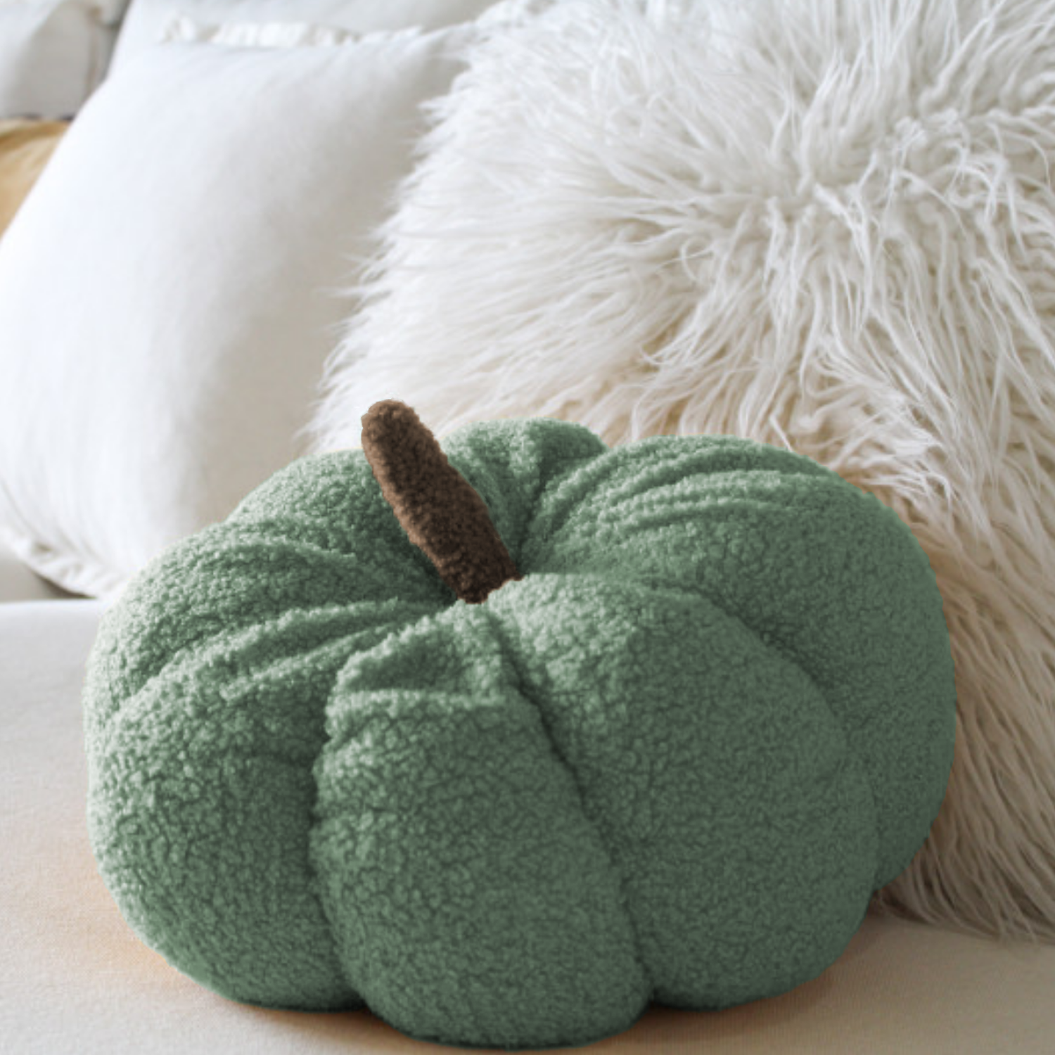 Cojin Decorativo Peluche Forma De Zapallo Calabaza Colores-4