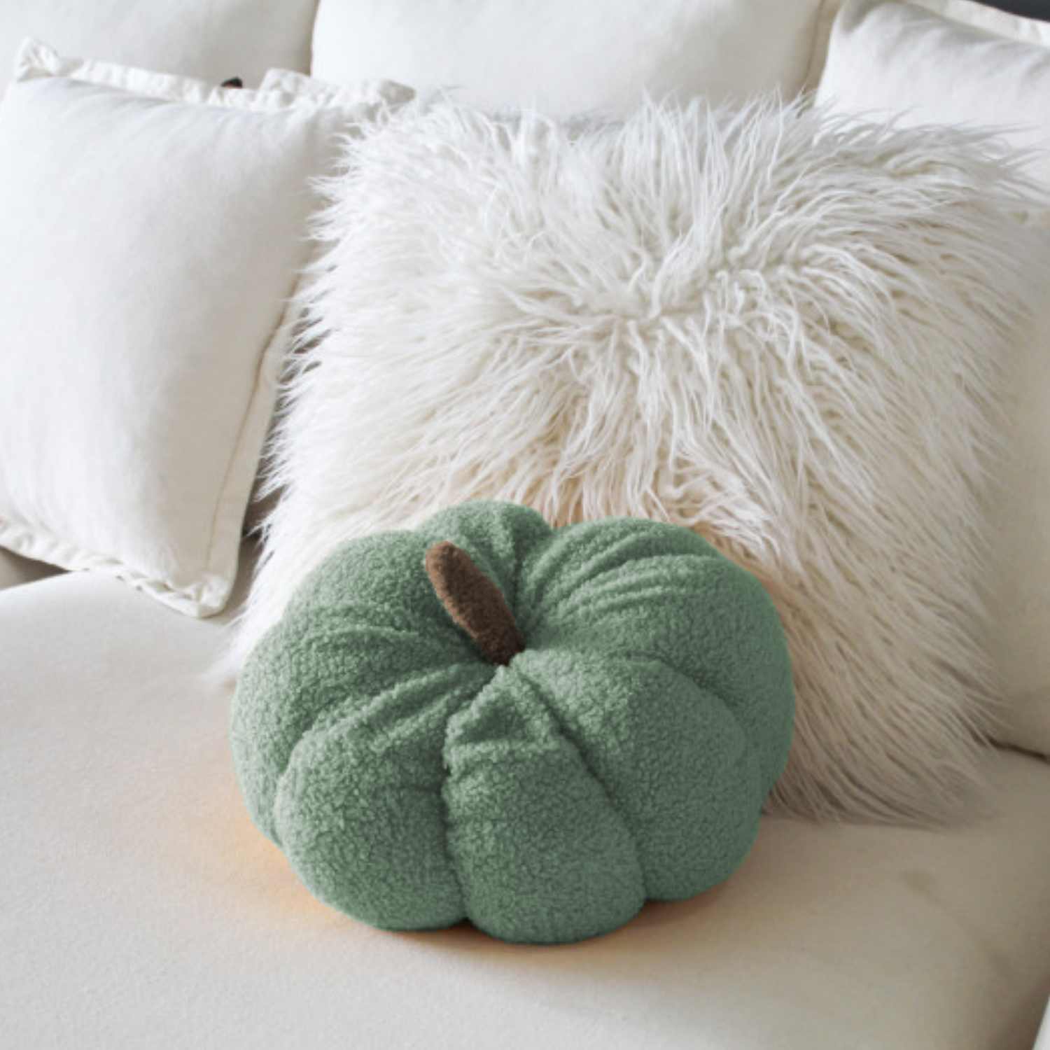 Cojin Decorativo Peluche Forma De Zapallo Calabaza Colores-5