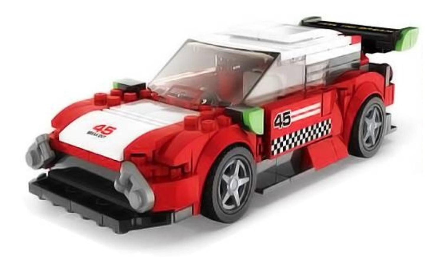 Auto De Carrera Deportivo Armable Rojo 45-1
