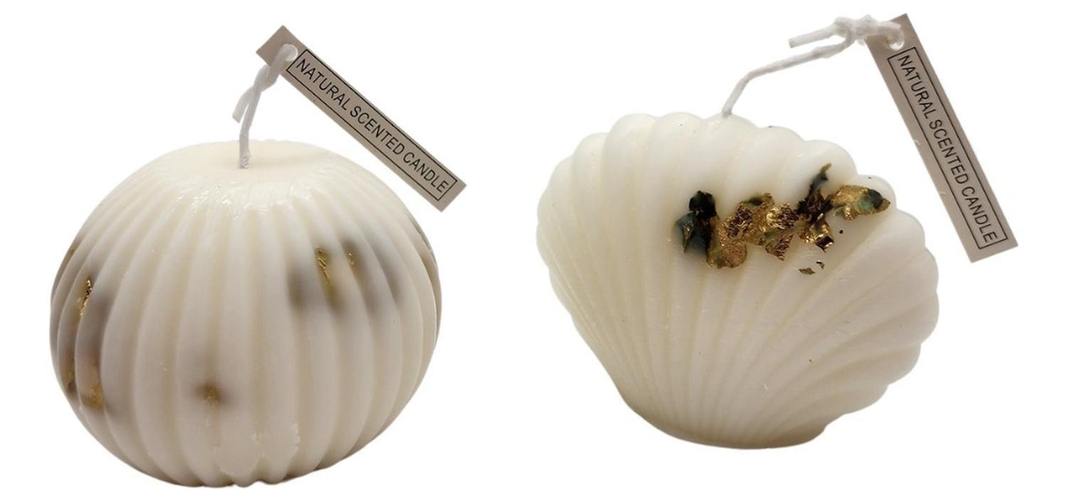 Vela Aromática Perfumada Blanca Almeja Decoración Hogar-3