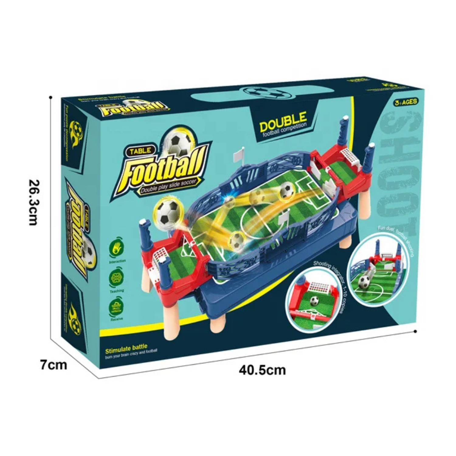 Juego Mini Futbol Juguete Futbol De Mesa Pelota Juego Regalo-6