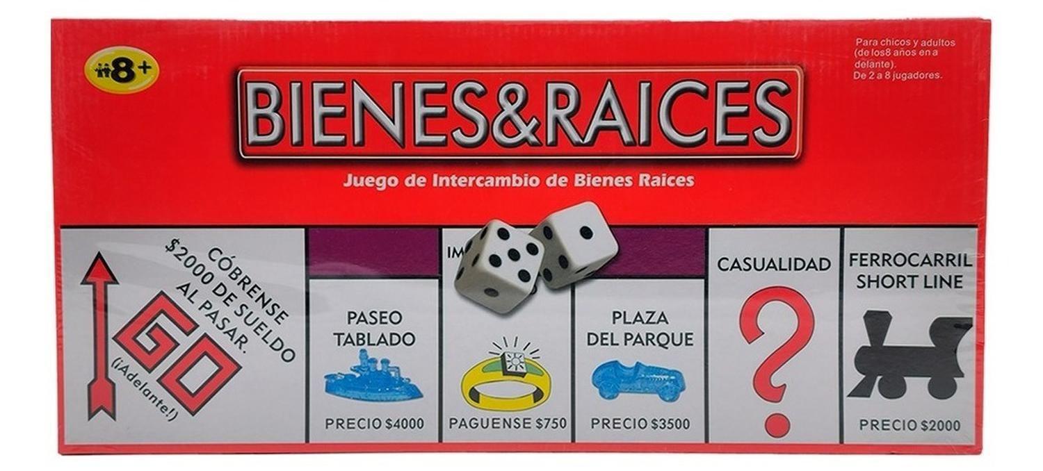 Juego Monopolio Bienes Y Raices Tablero Juego De Mesa-0