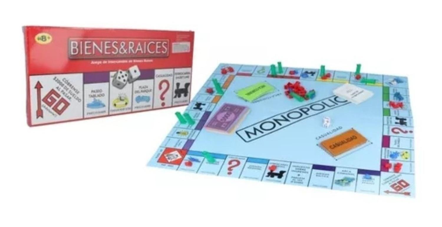 Juego Monopolio Bienes Y Raices Tablero Juego De Mesa-1