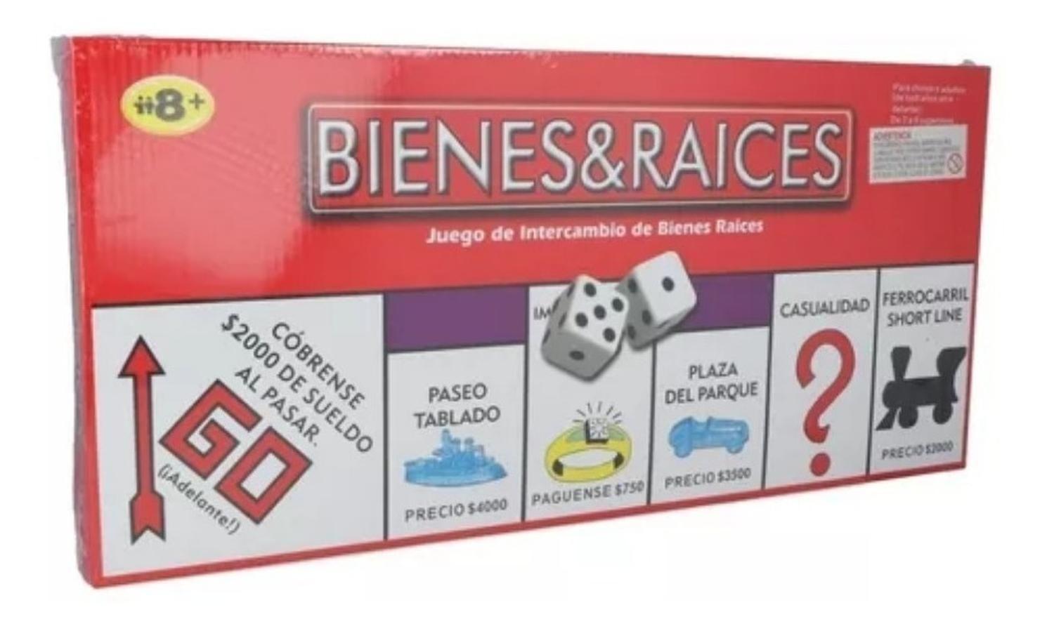 Juego Monopolio Bienes Y Raices Tablero Juego De Mesa-3