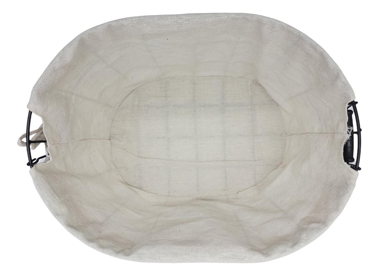 Panera Tela Ovalada Metalica Multiuso Canasto Frutera Cocina-2