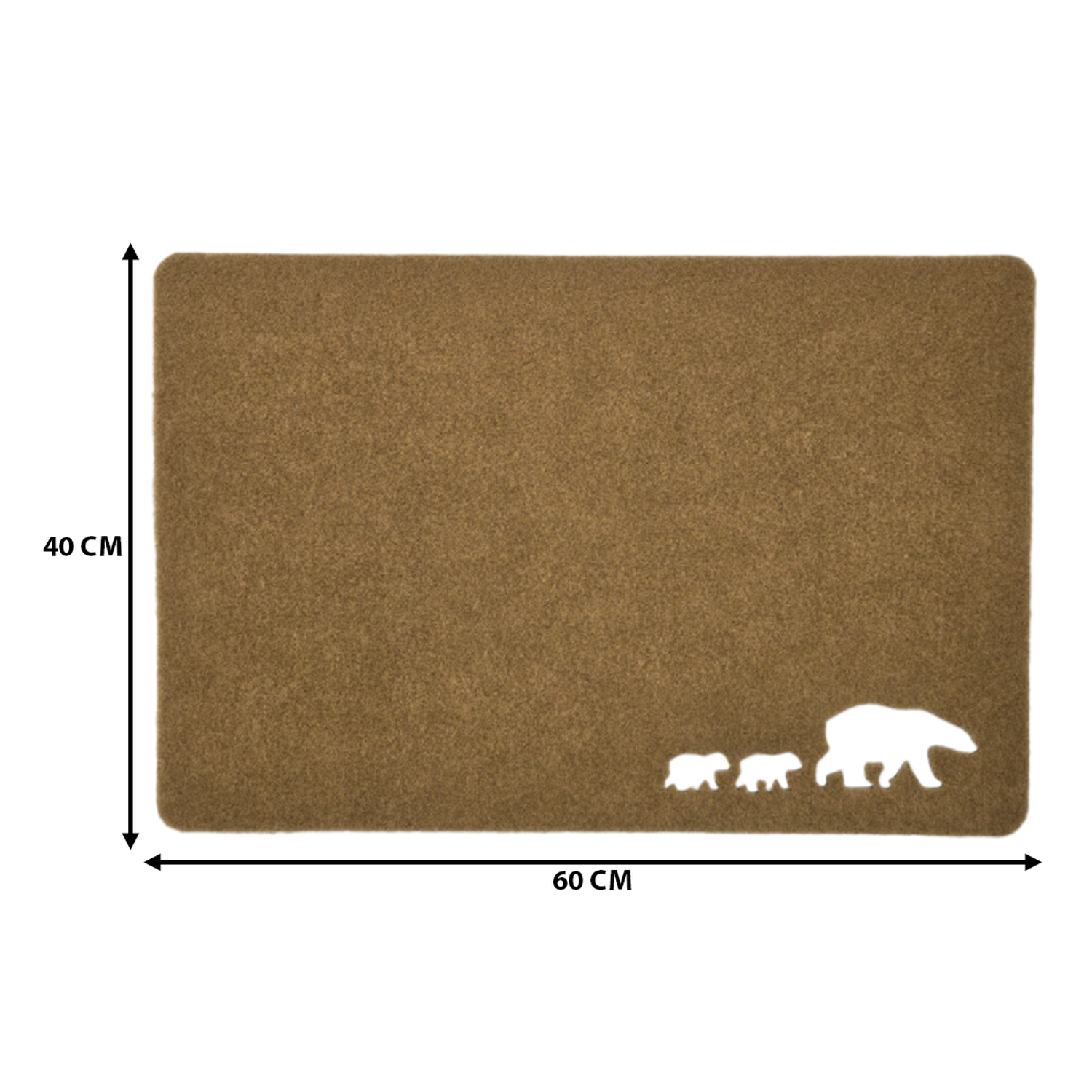 Alfombra Limpiapies Felpudo Alfombra De Entrada Osos Polar-3