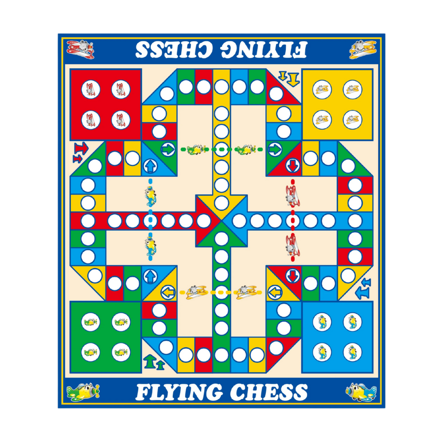 Juego De Mesa Ludo Grande Entretenimiento Tapete Didactico-5