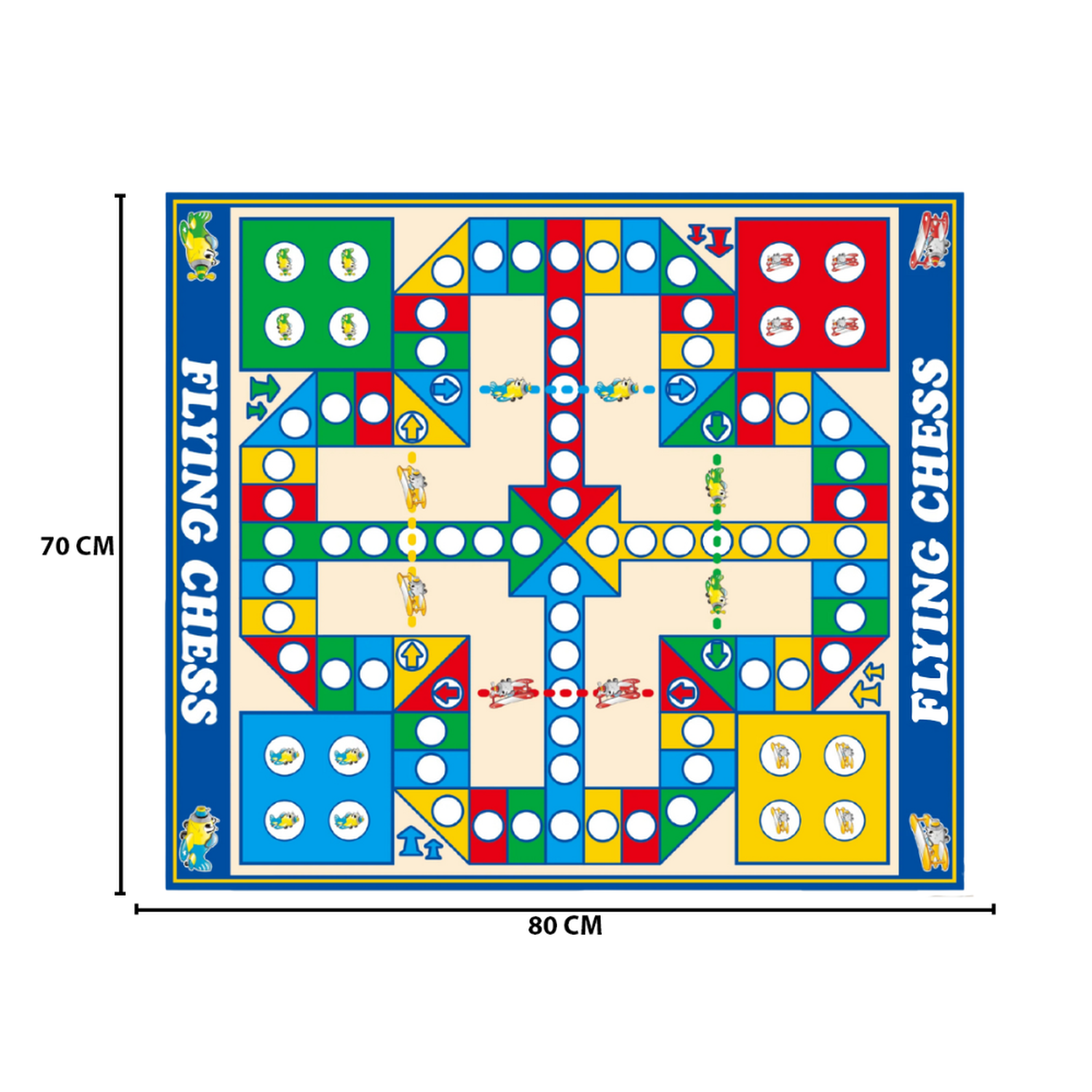 Juego De Mesa Ludo Grande Entretenimiento Tapete Didactico-6