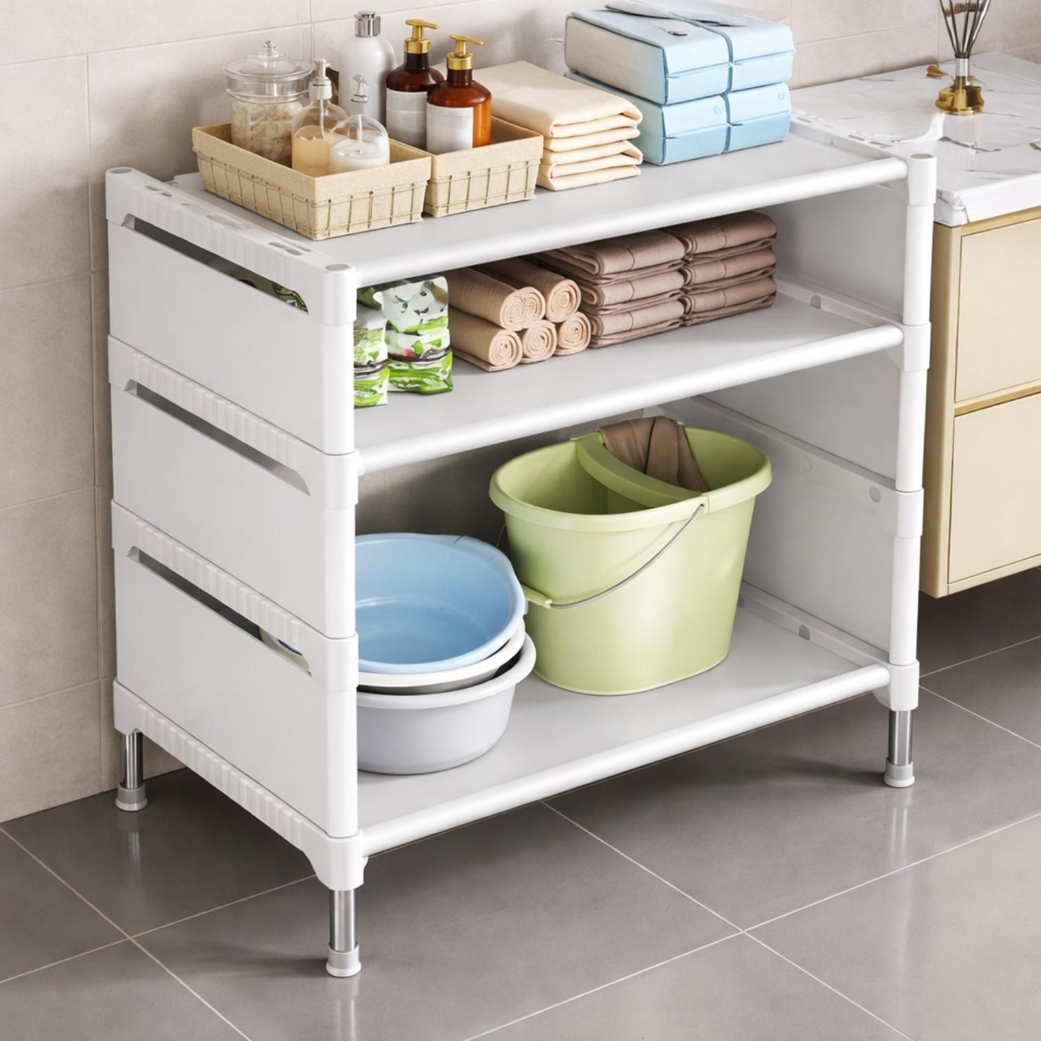 Zapatero Organizador Estante Armable 3 Niveles Mueble Blanco-2