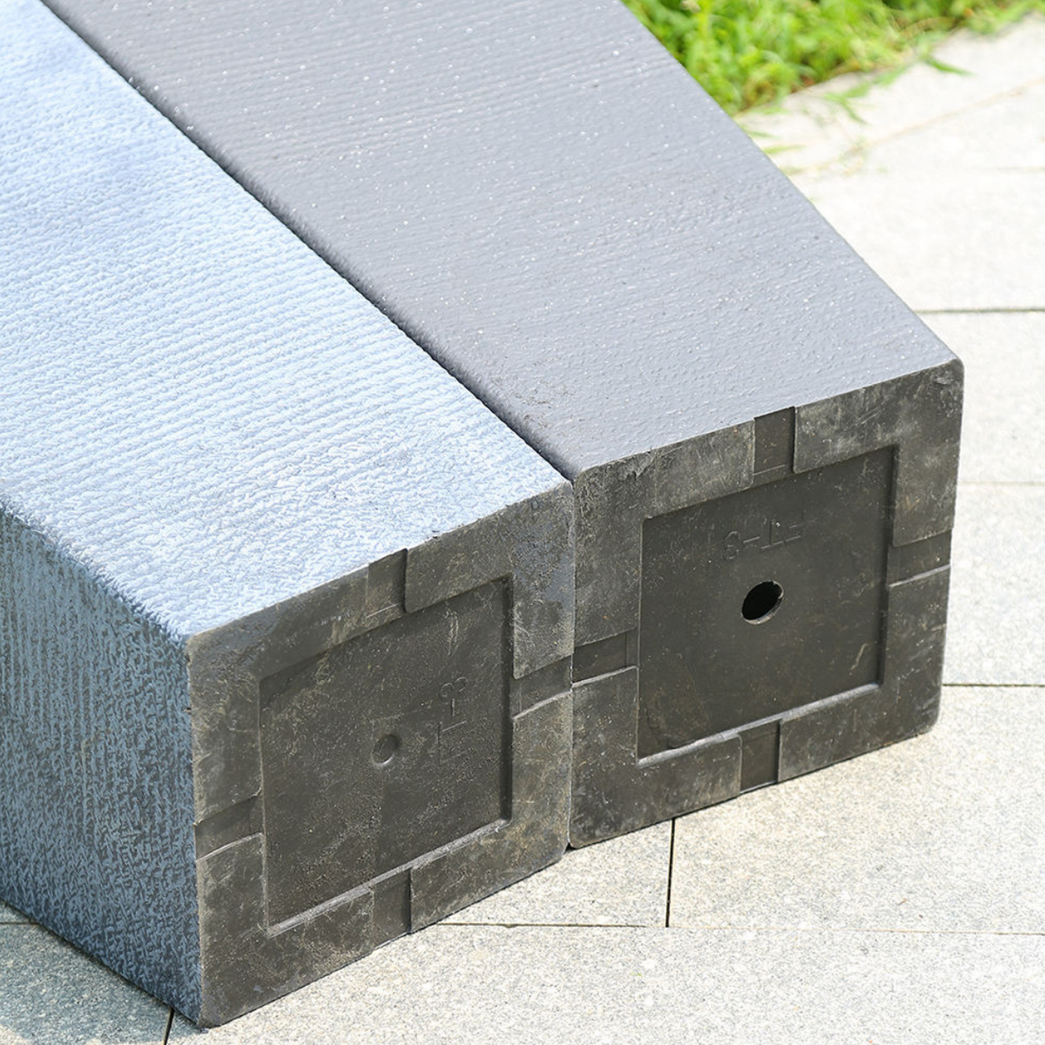 Macetero Plastico Alargado Premium Base Cuadrada Conica-2