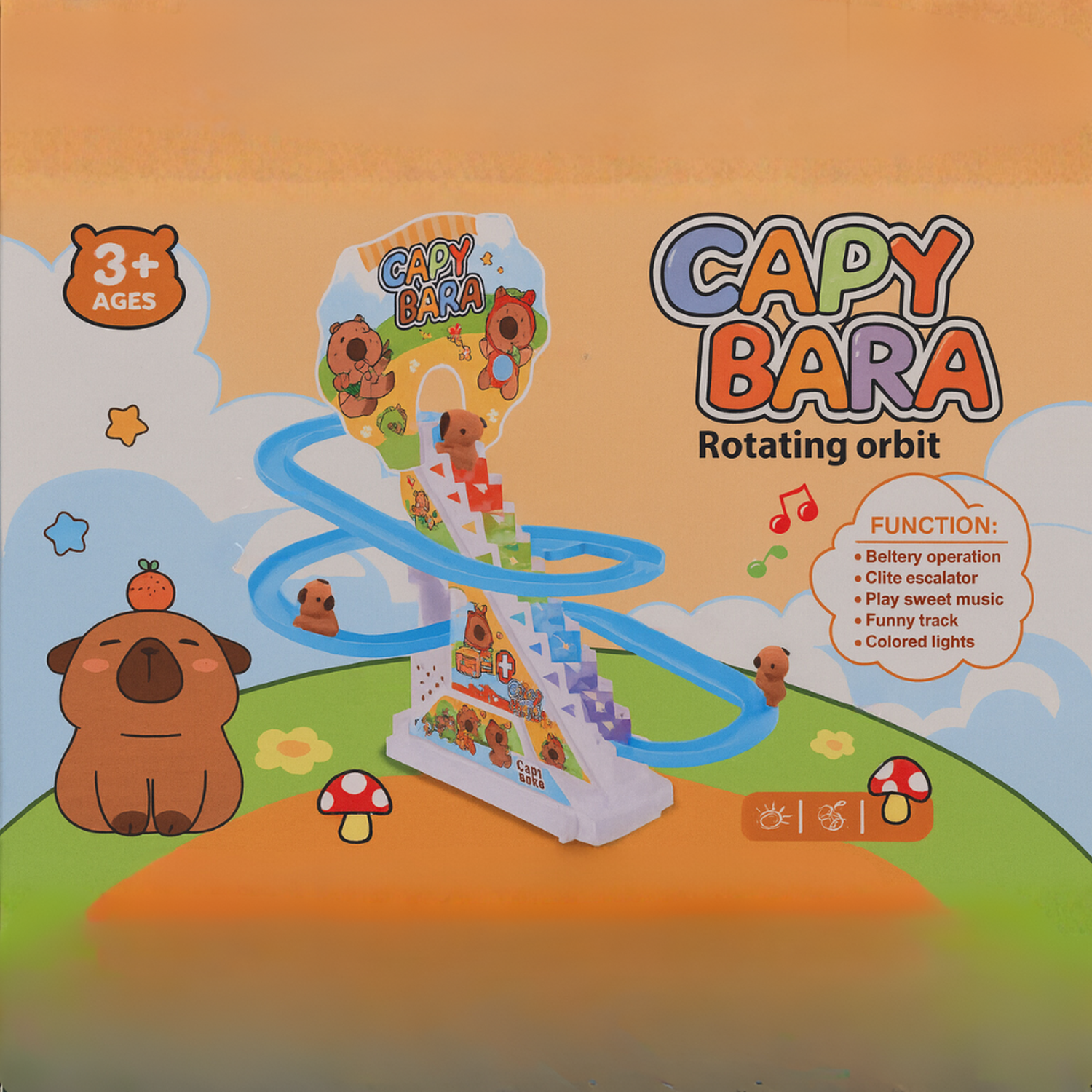 Juguete Pista Capibara New Style Entretenida Tobogán Carrera-4