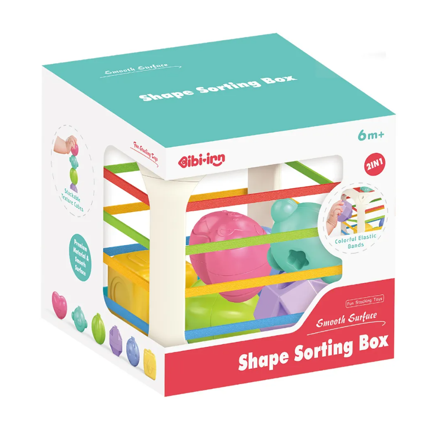 Cubo Sensorial De Clasificacion Creativo Educativo Bebe-0