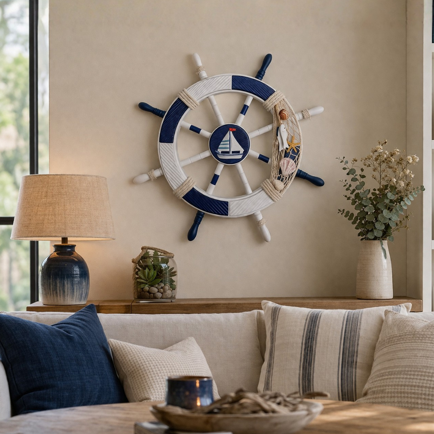 Timon De Barco Decorativo De Madera Para Pared Decoracion-2