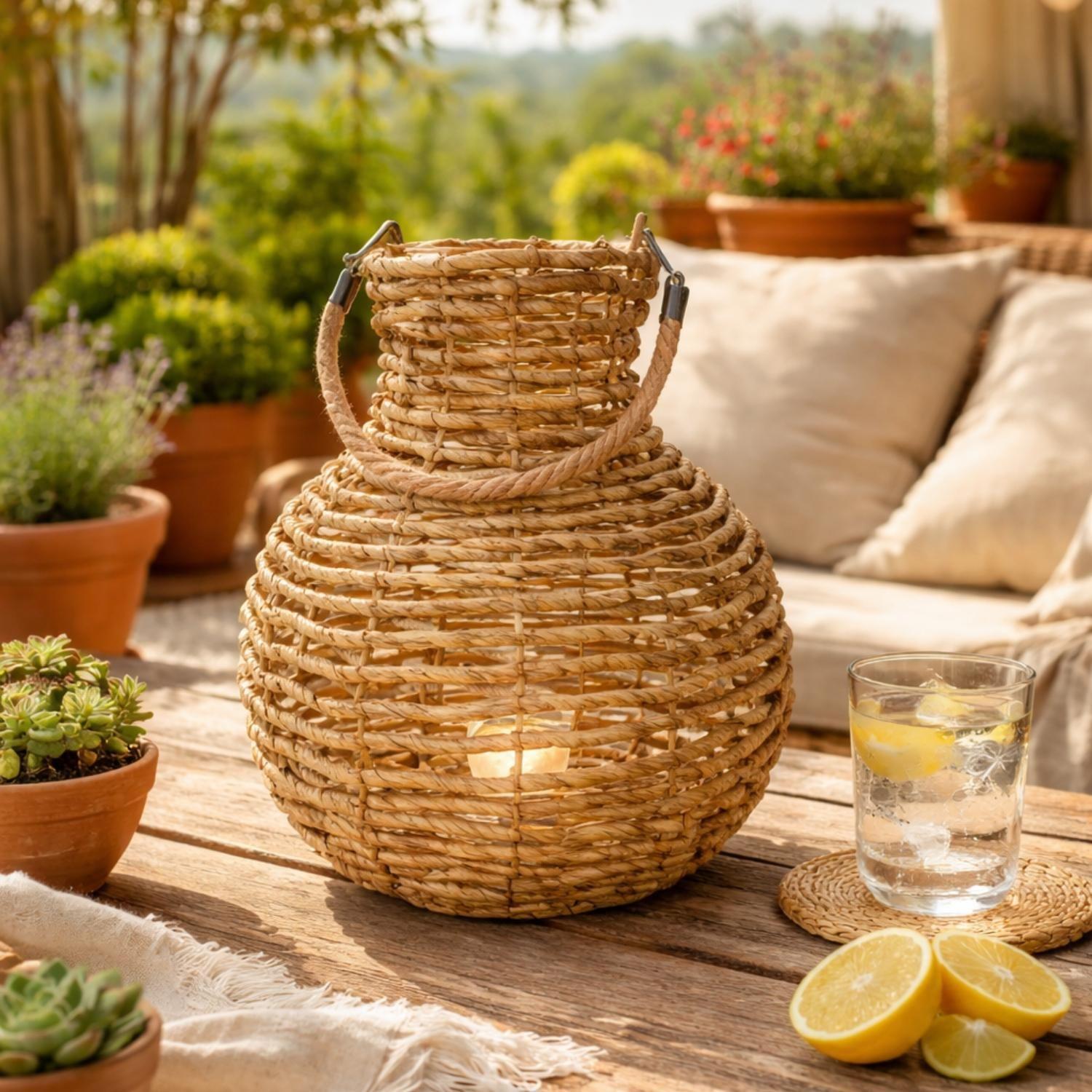 Candelabro Porta Vela Rustico Colgante Farol Cafe Decorativo-2