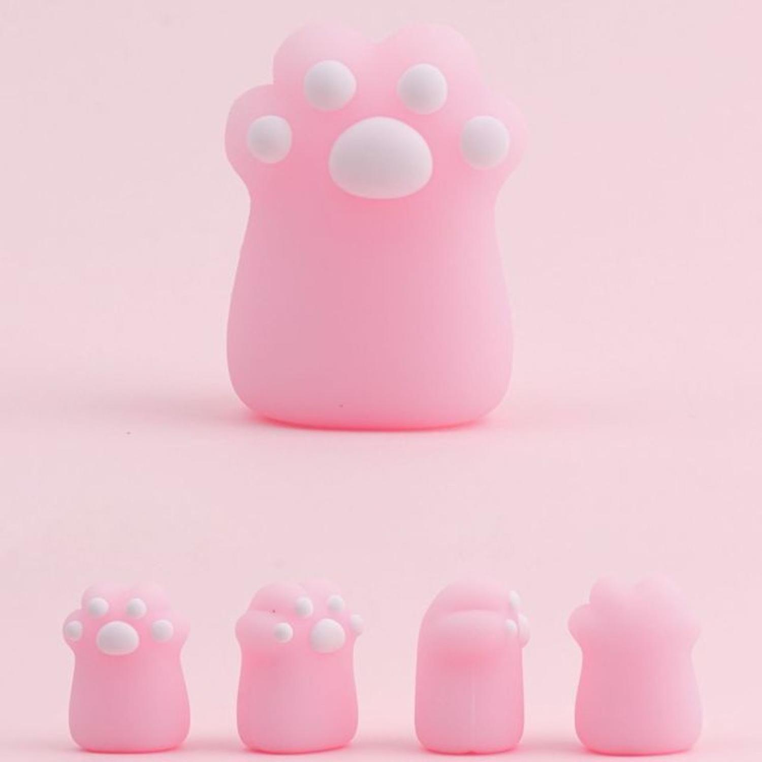Set 2 Gomas De Borrar Patita De Gato Kawaii Colores-4