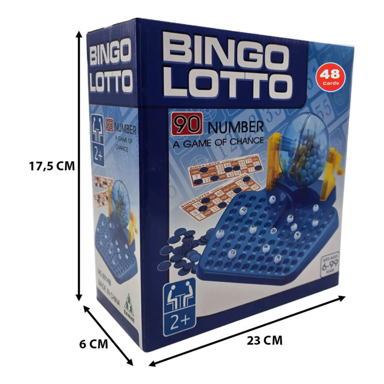 Juego Bingo Lotto Tombola Set Completo Juego De Mesa-5