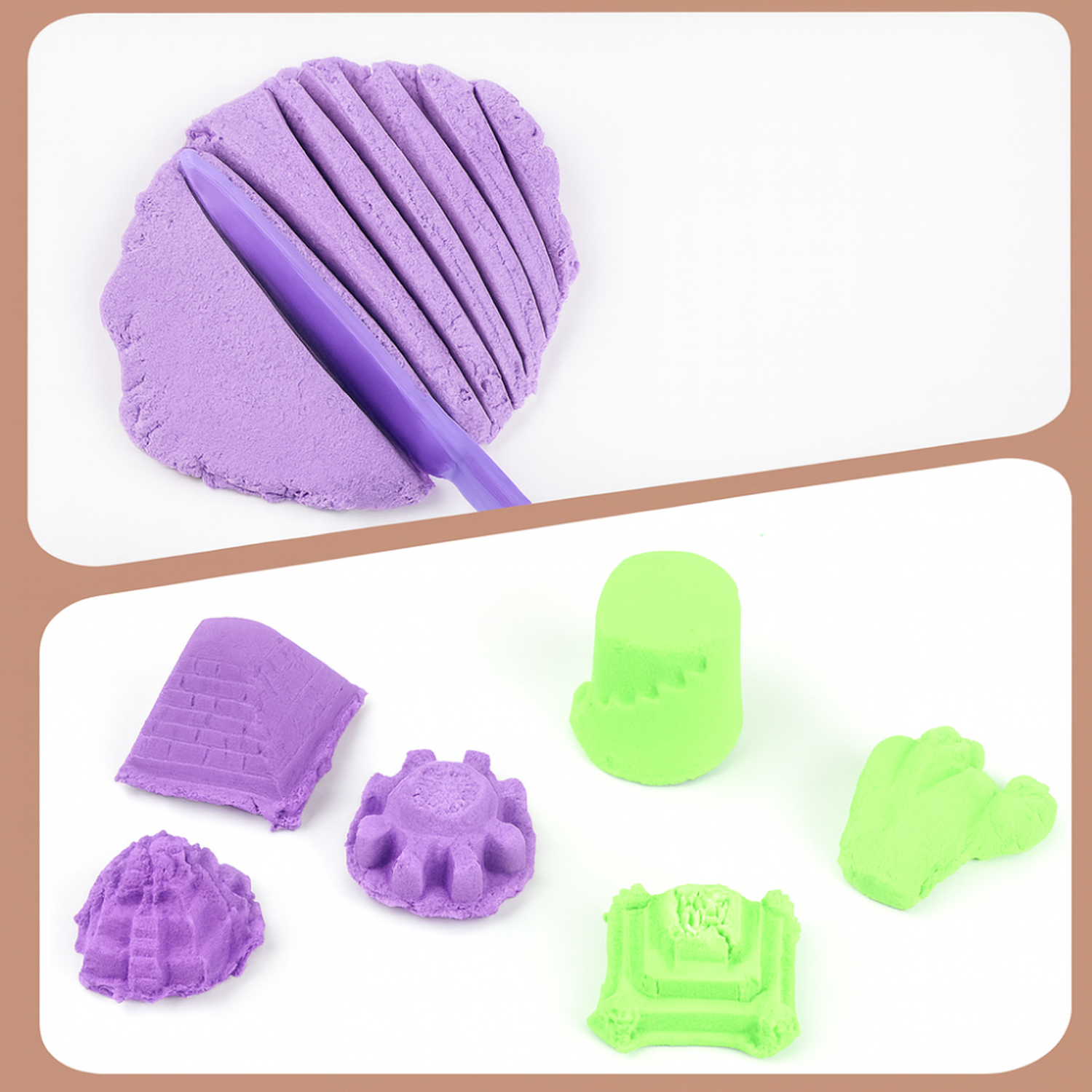 Set De Arena Magica Con Accesorios Y Moldes Animales De Mar-6