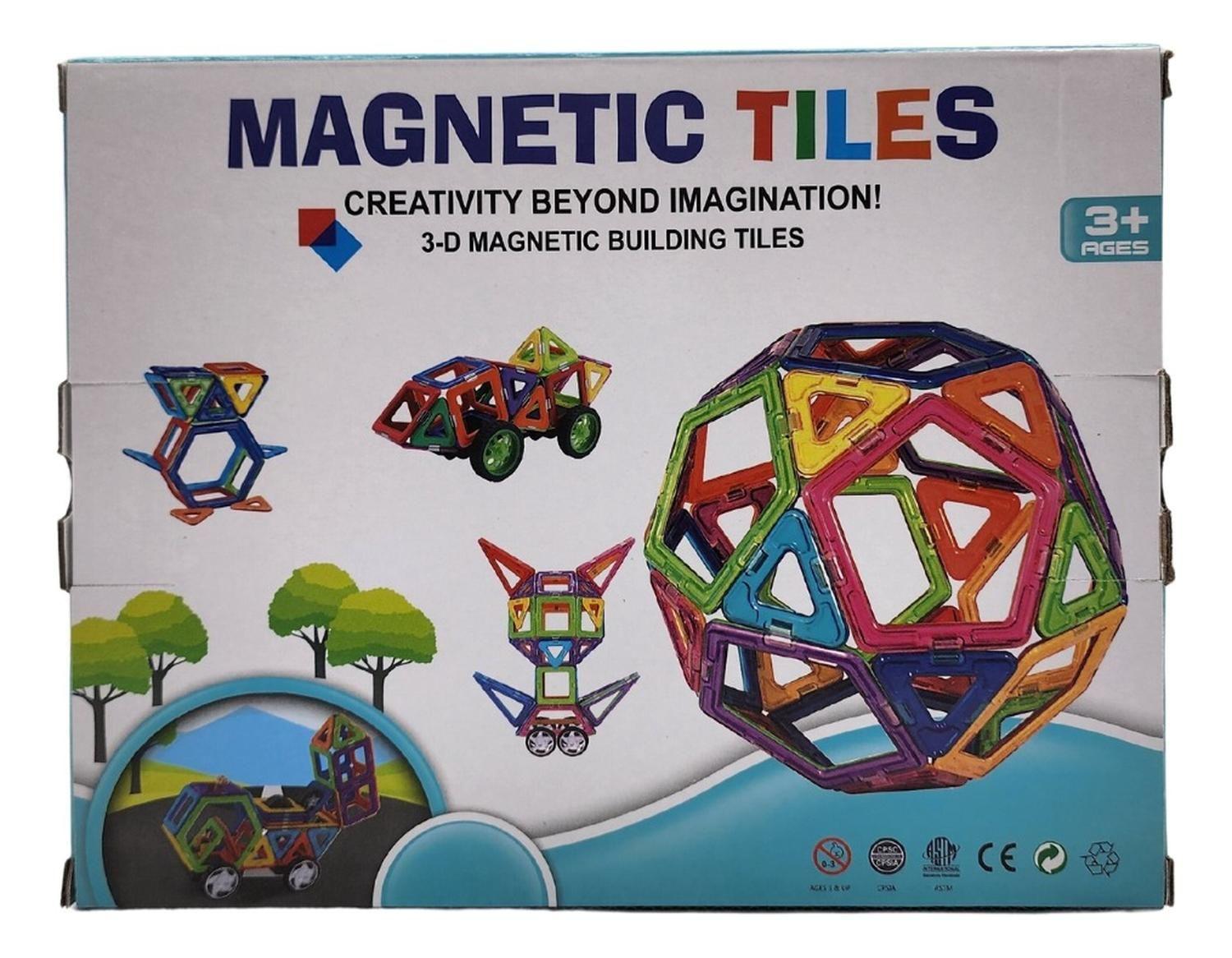 Set De Construccion Magnetico Piezas Magneticas 58 Piezas-2