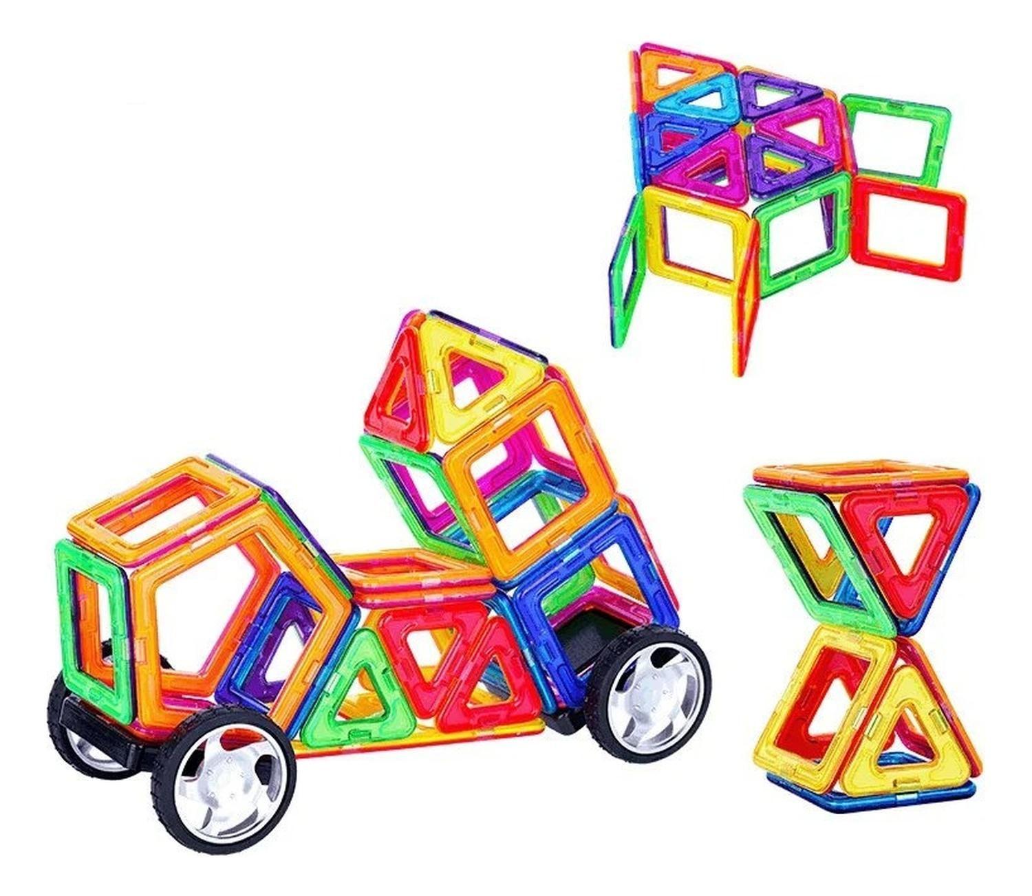 Set De Construccion Magnetico Piezas Magneticas 58 Piezas-4