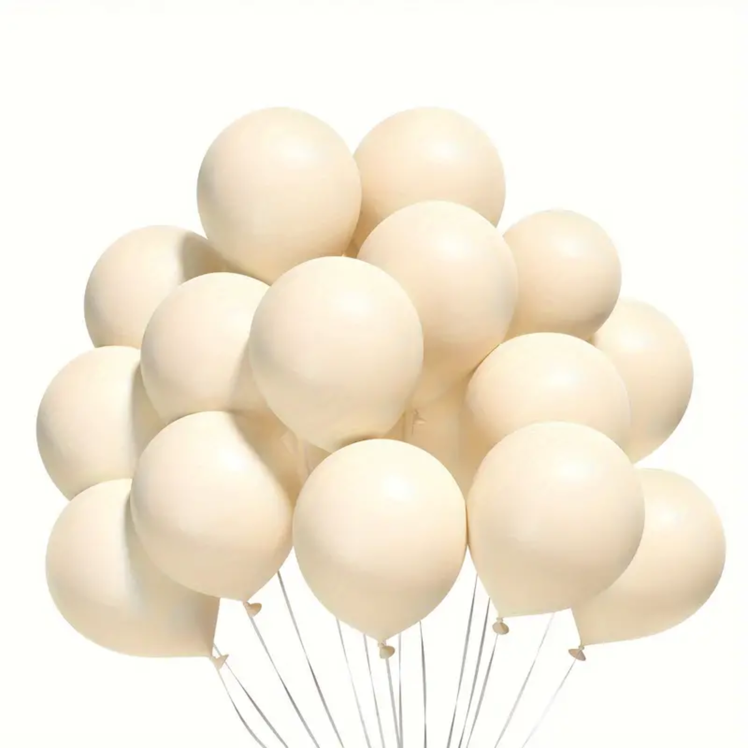 Globos Color Crema Vintage 50 Unidades Tamaño R12-0