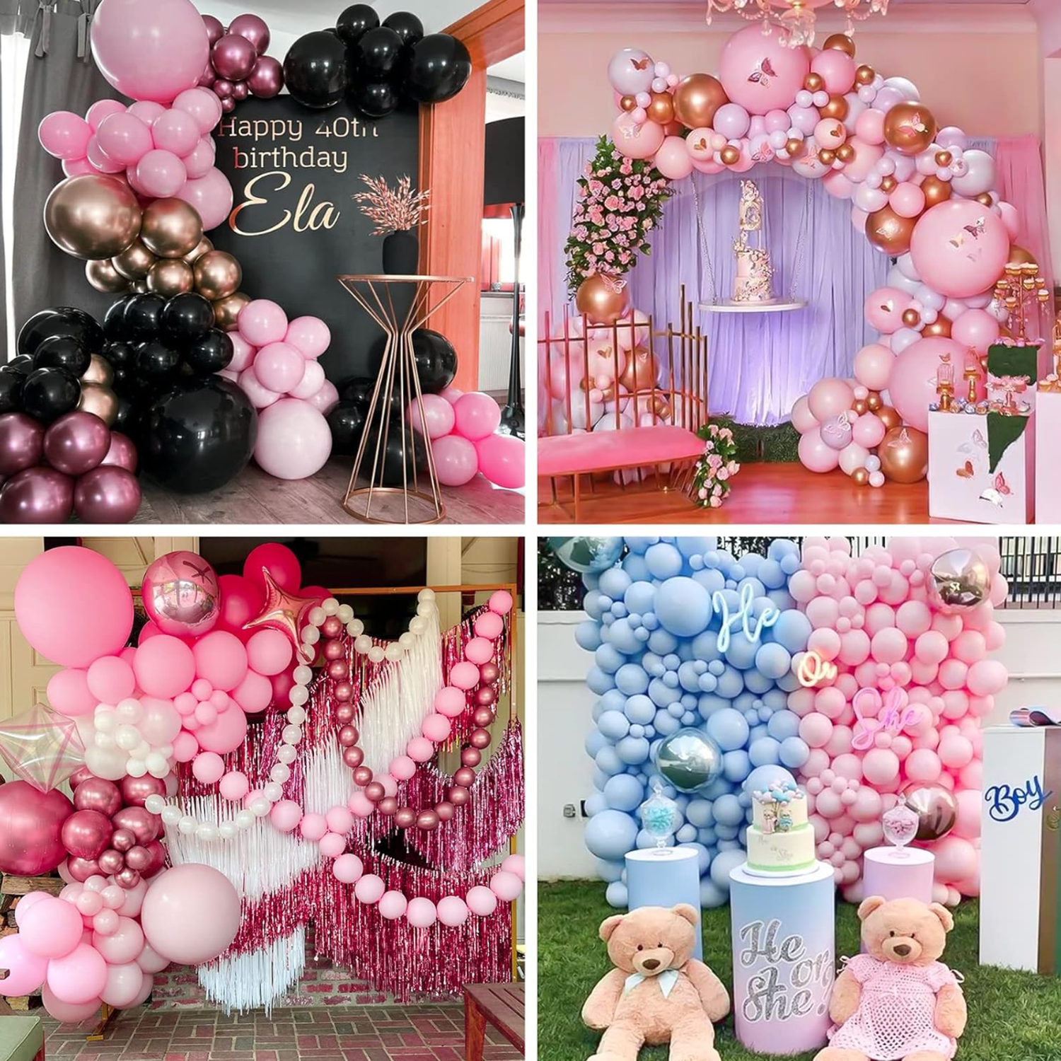 Globos Rosado Macaron 10 Unidades Tamaño 25 Cm Fiesta-4