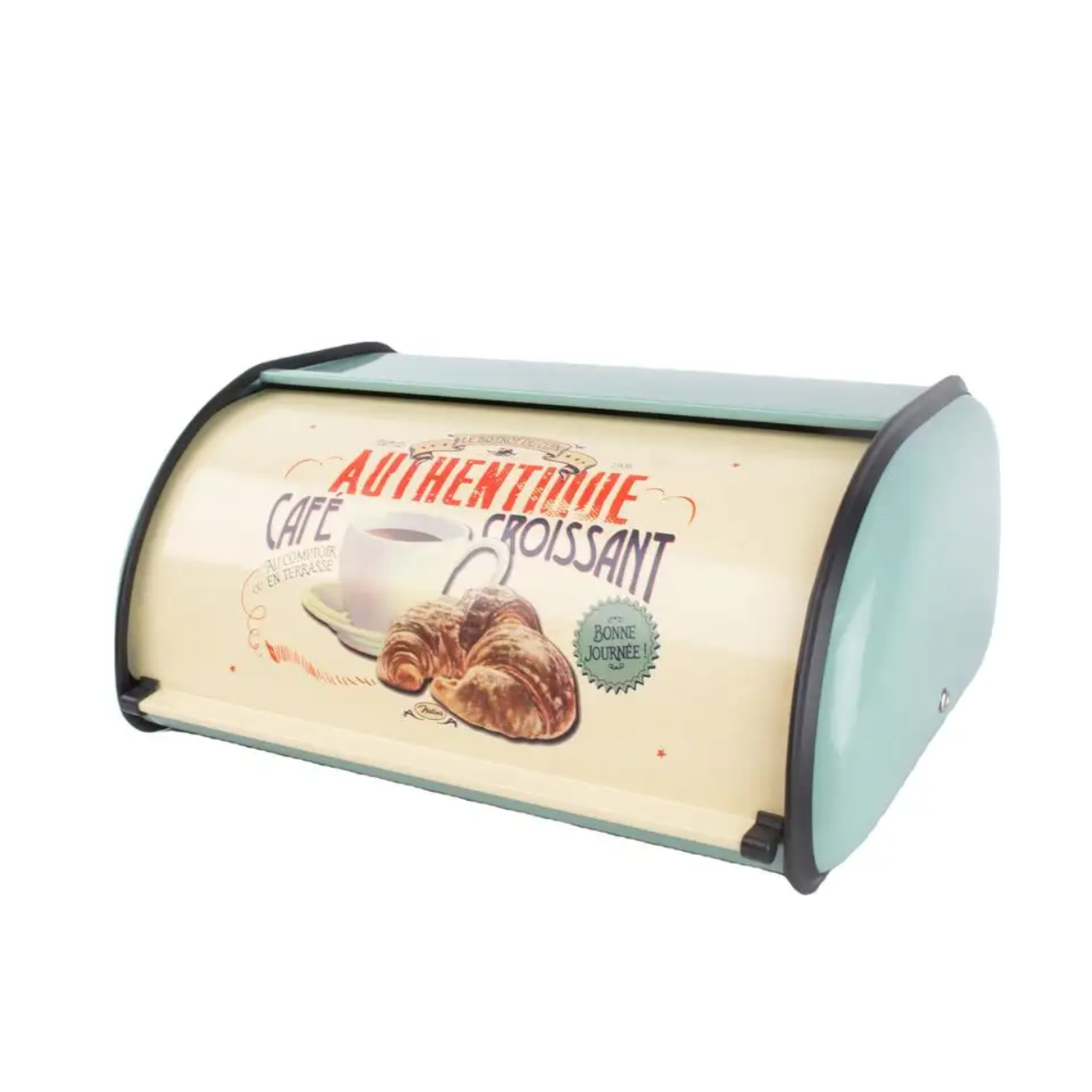 Panera Metálica Vintage Retro Color Verde Abatible-6