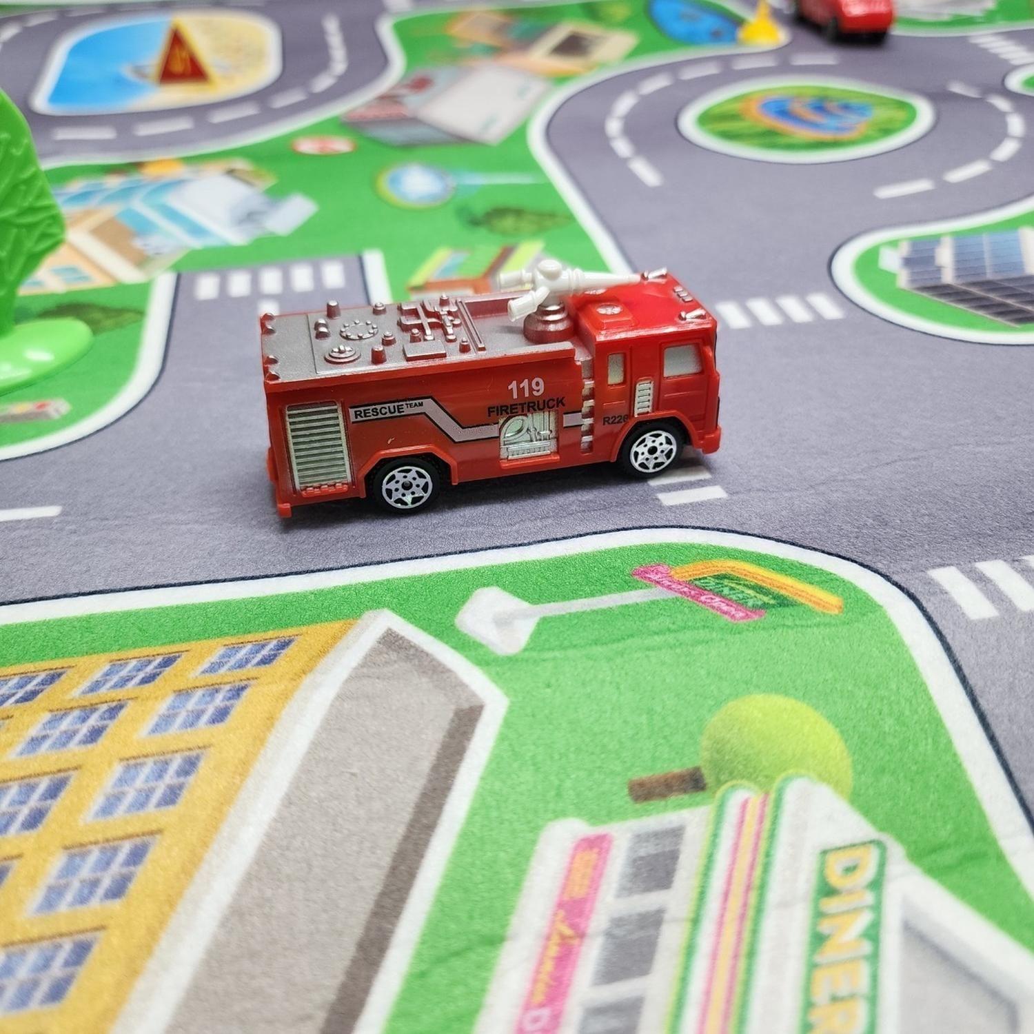 Juego Alfombra Para Niños Parking Garage Para Autitos-3