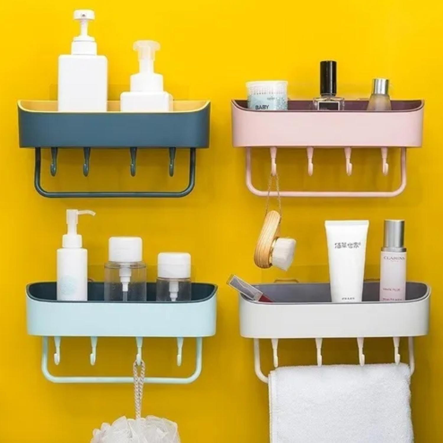 Organizador Ducha Baño Cocina Plástico Adhesivo-4