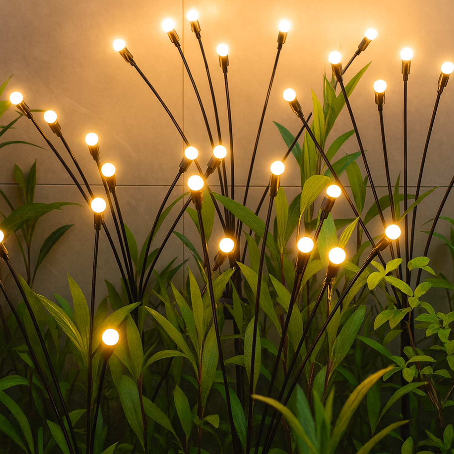 Set 2 Luces Solares Exterior Jardin Estaca Decorativa Led-6