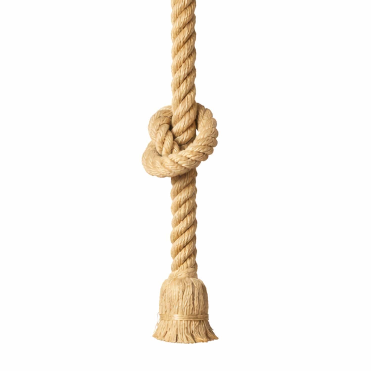 Lampara Colgante De Techo Vintage Cuerda Soga Rustica E27-8