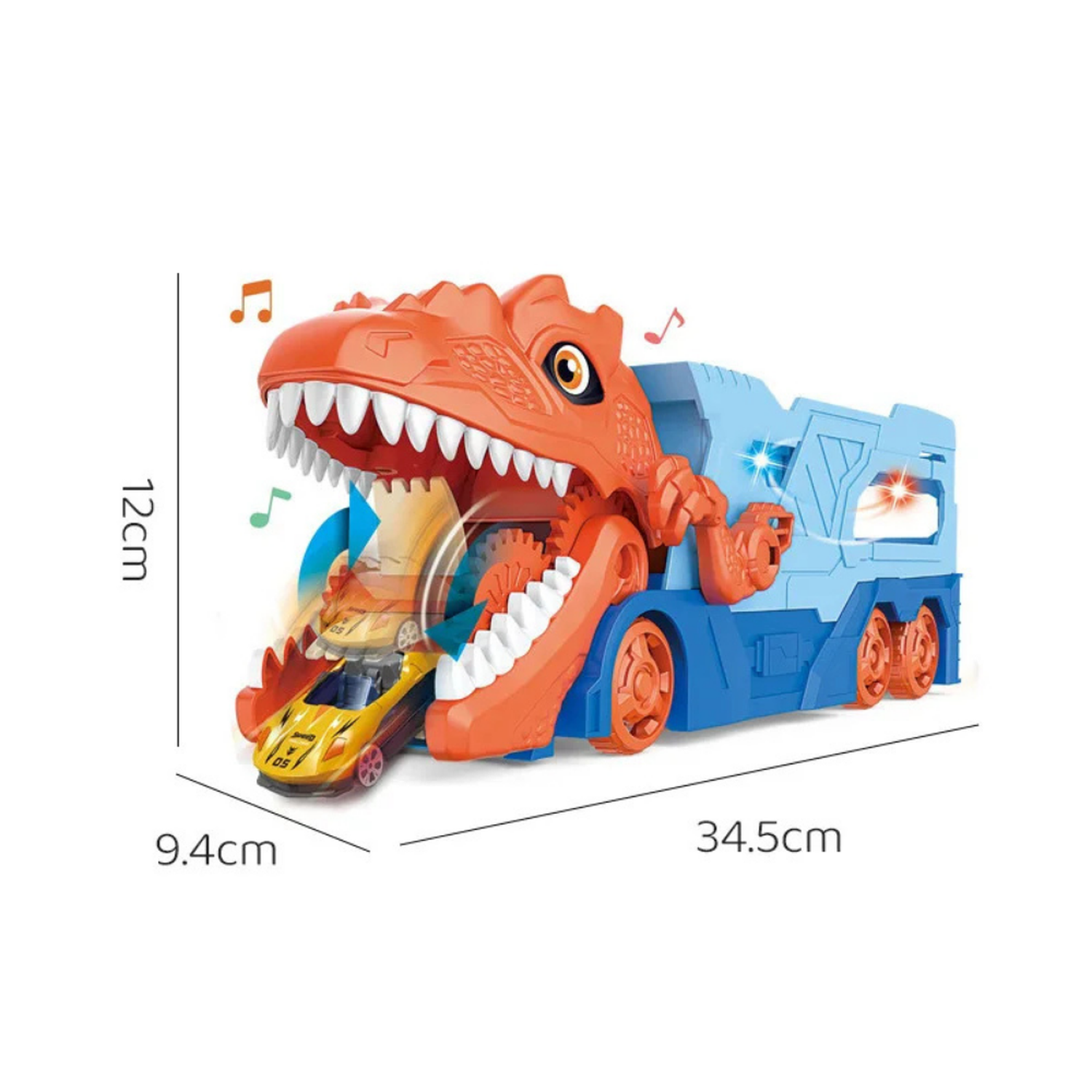 Camion Transportador Porta Autitos Infantil Dinosaurio Juego-5