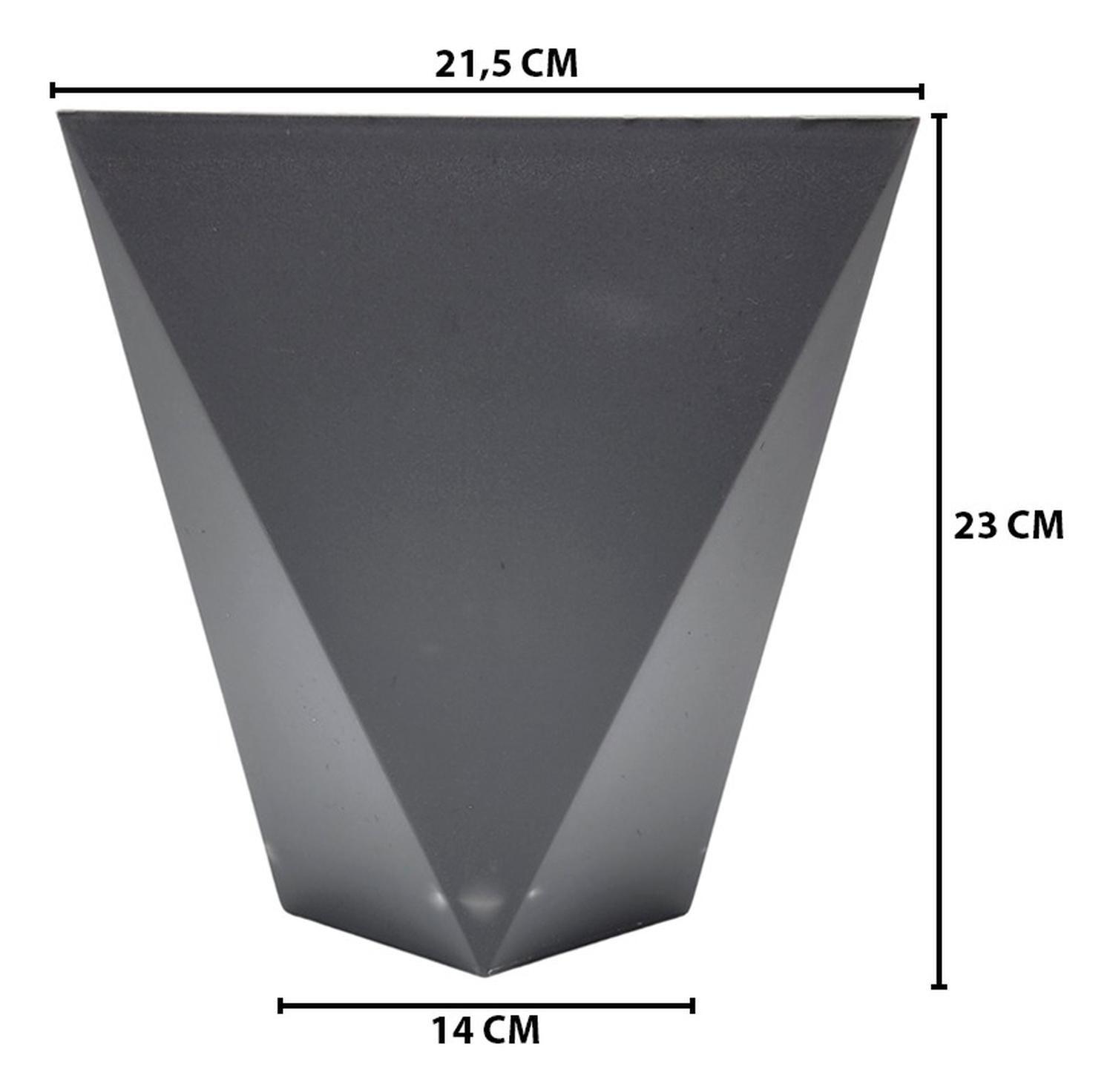 Macetero Maceta Geometrico Diseño Nordico Plastico Mediano-3