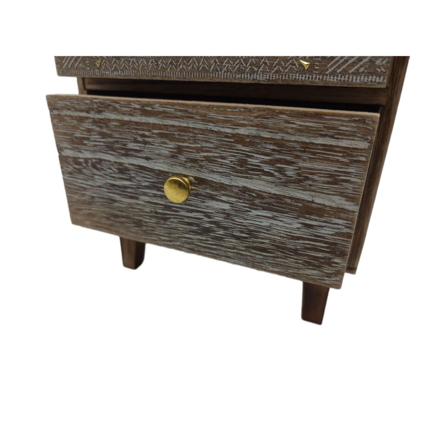 Organizador De Joyas Multiuso Oriental 3 Cajones Café-5