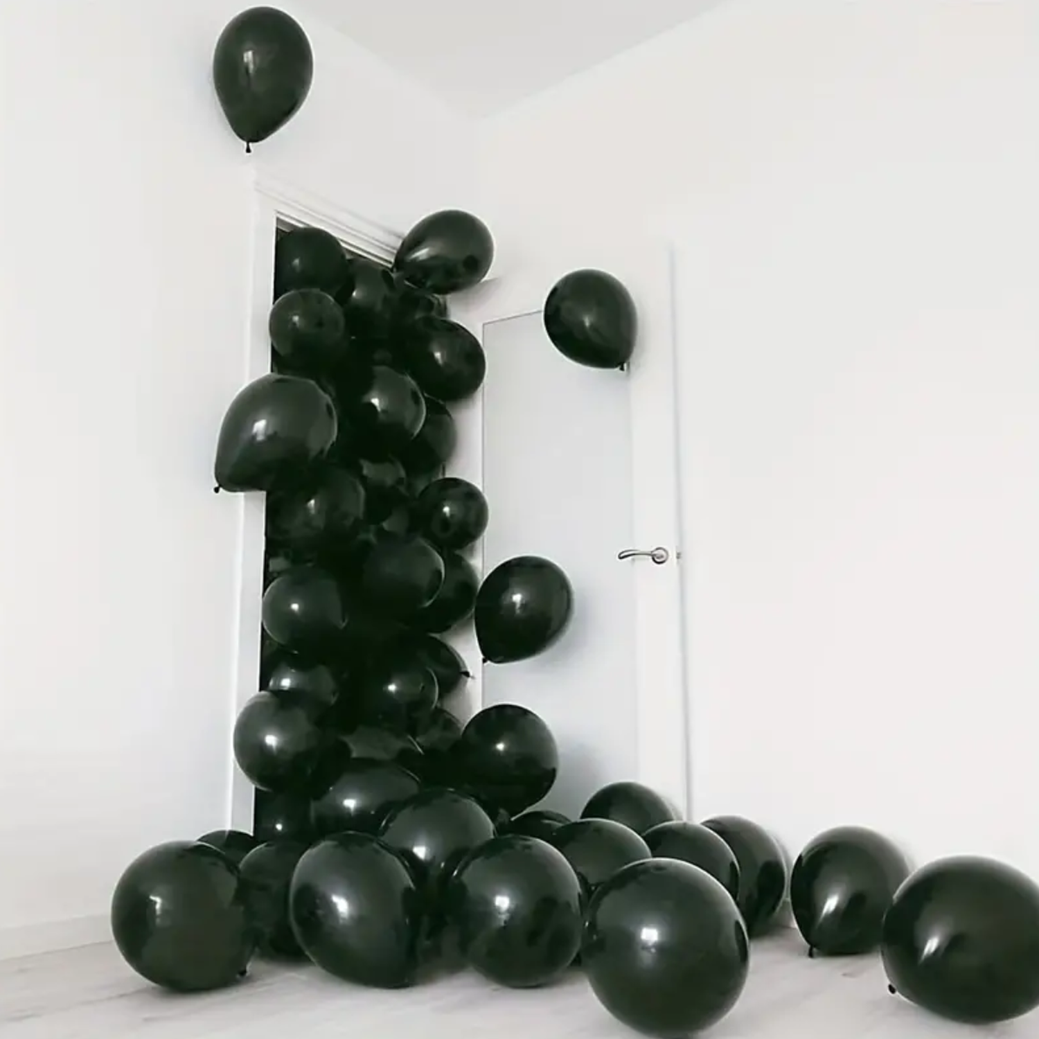 Globos 50 Unidades Color Negro Tamaño 30 Cm-5
