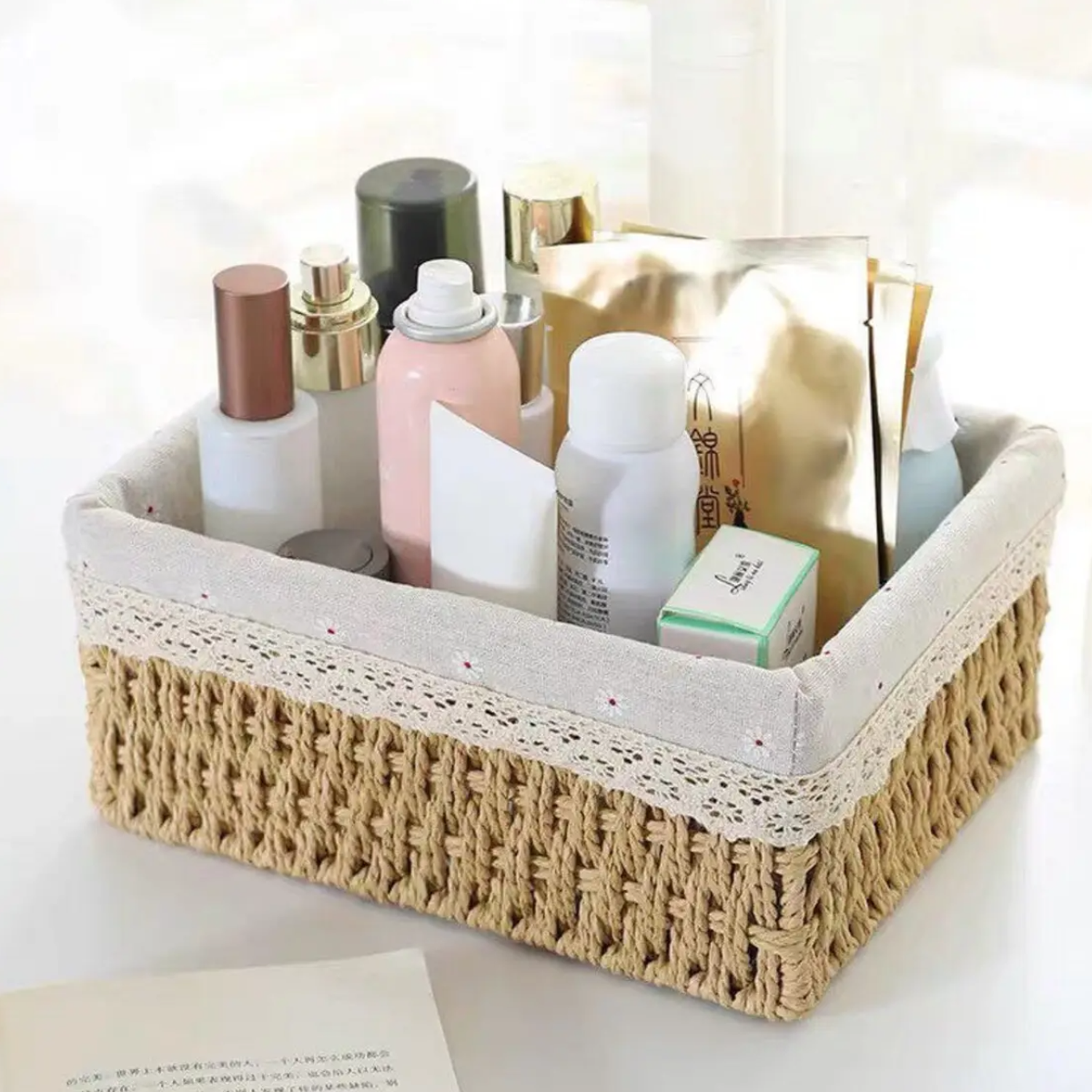 Set 3 Cestas De Almacenamiento Organizadoras Cestos Canastas-4