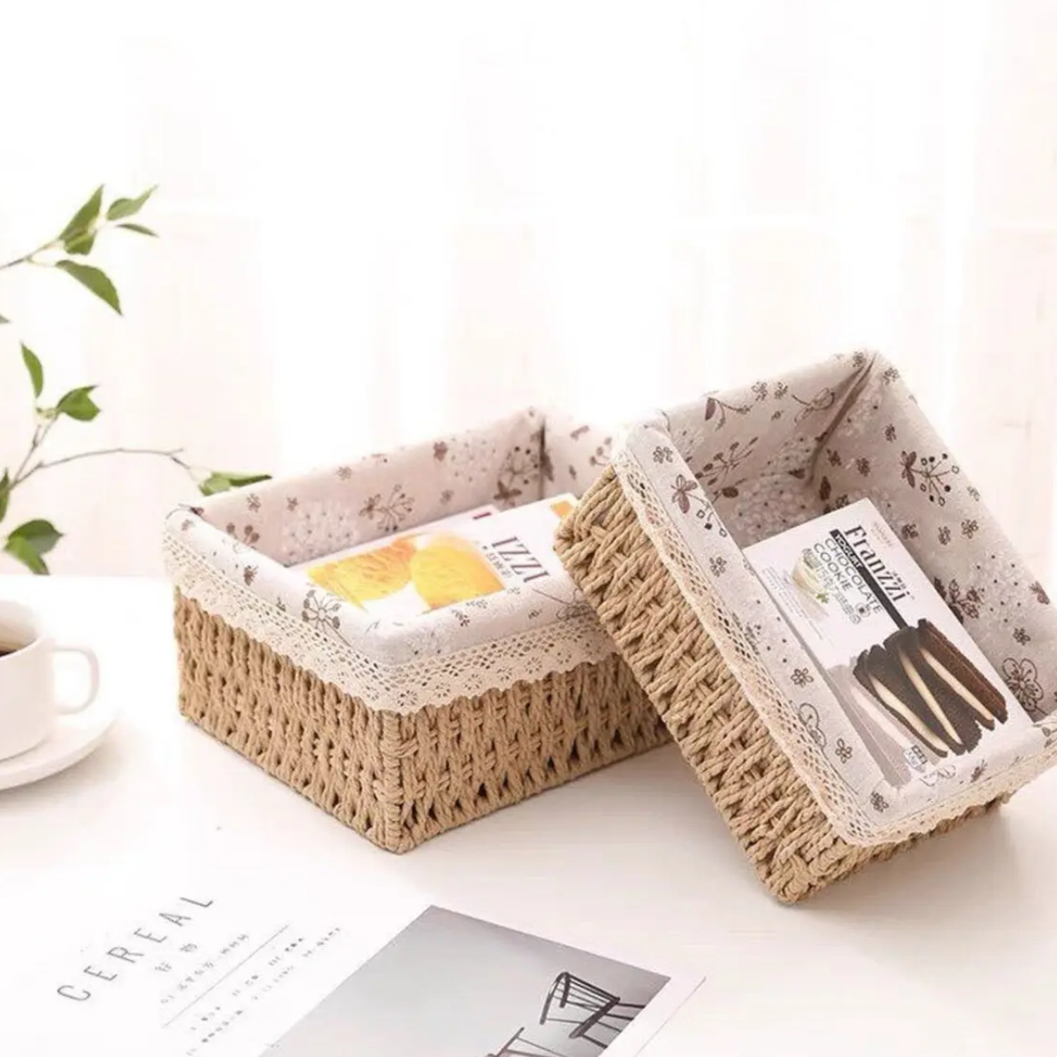 Set 3 Cestas De Almacenamiento Organizadoras Cestos Canastas-6